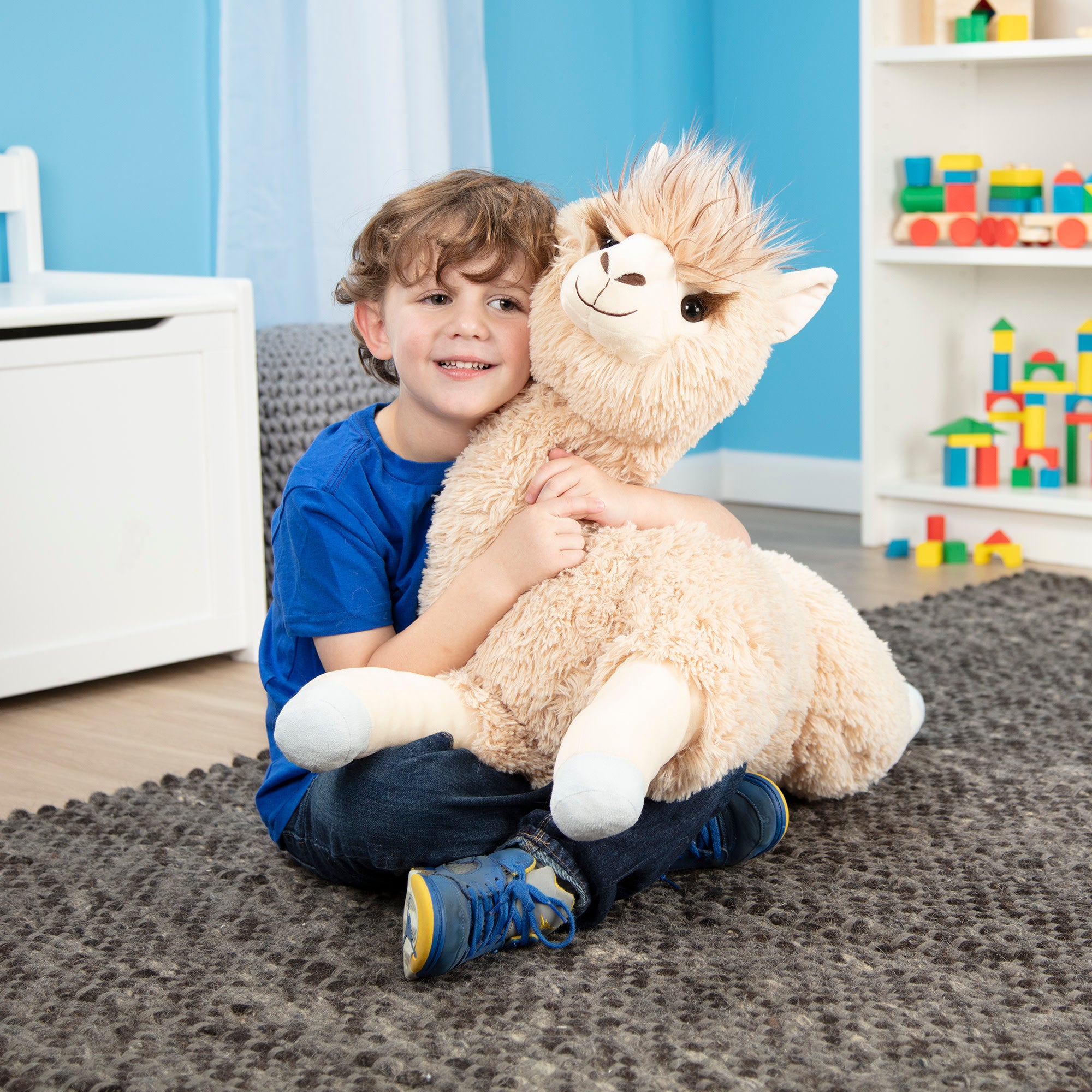 Melissa & Doug Jumbo Llama Stuffed Plush Animal - Image 7
