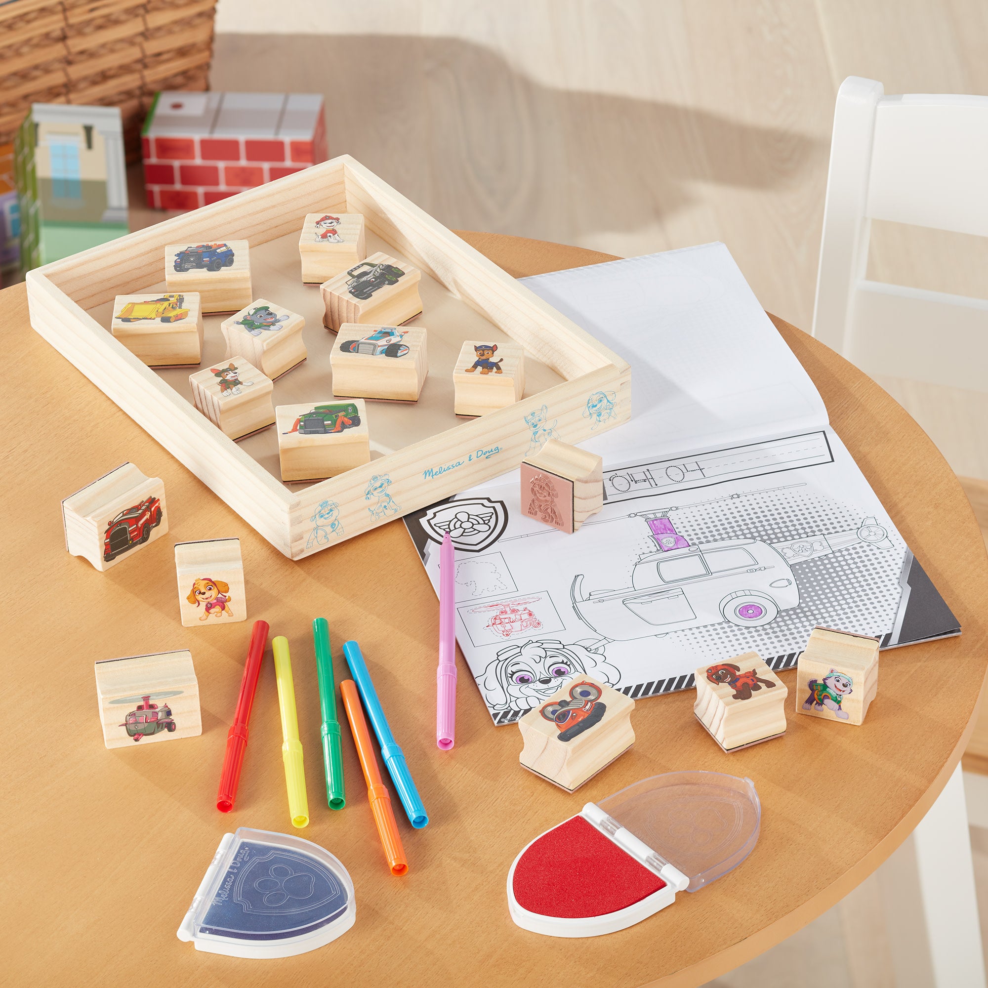 Melissa & Doug PAW Patrol Wooden Stamps Activity Set - Image 9