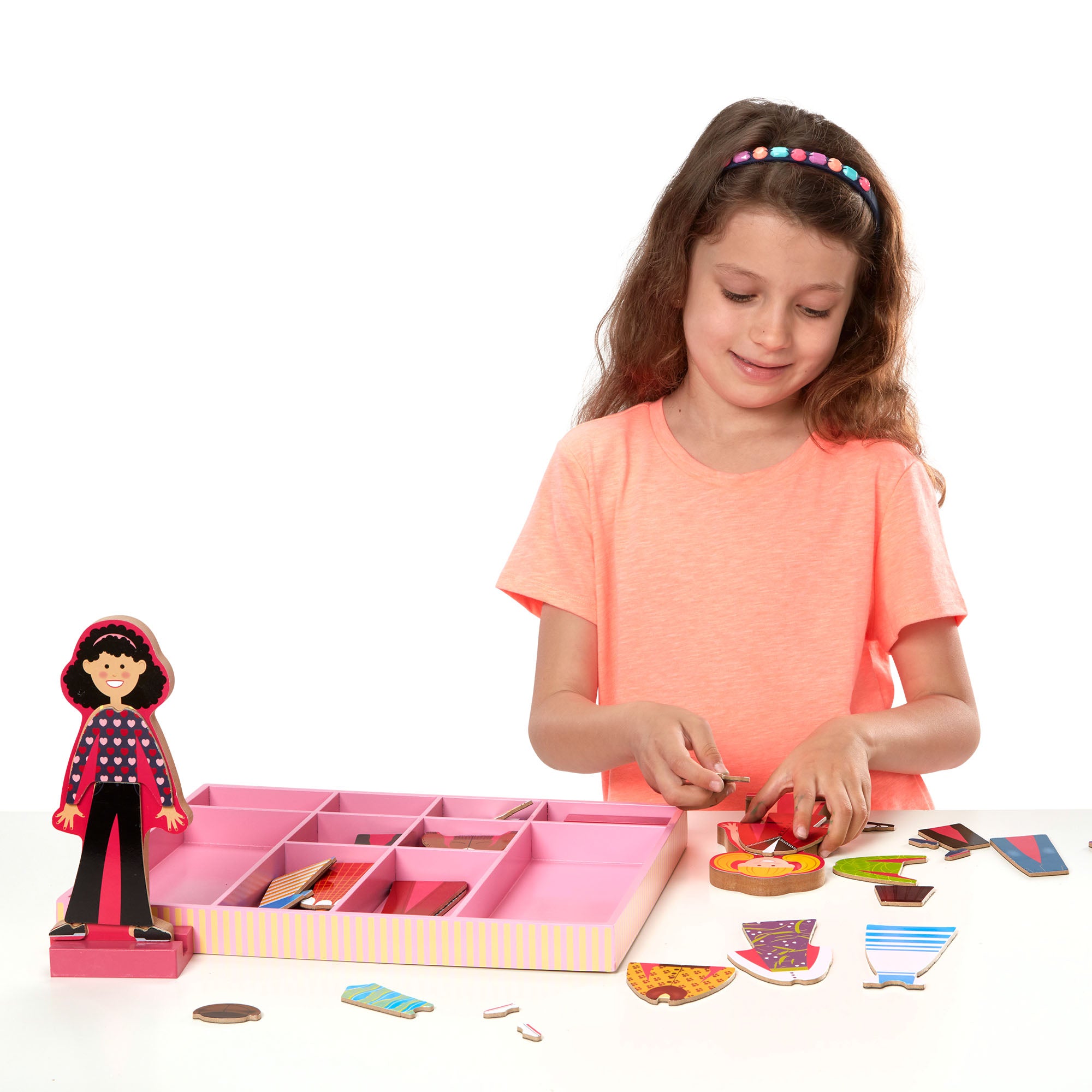 Melissa & Doug Abby & Emma Magnetic Pretend Play - Image 8