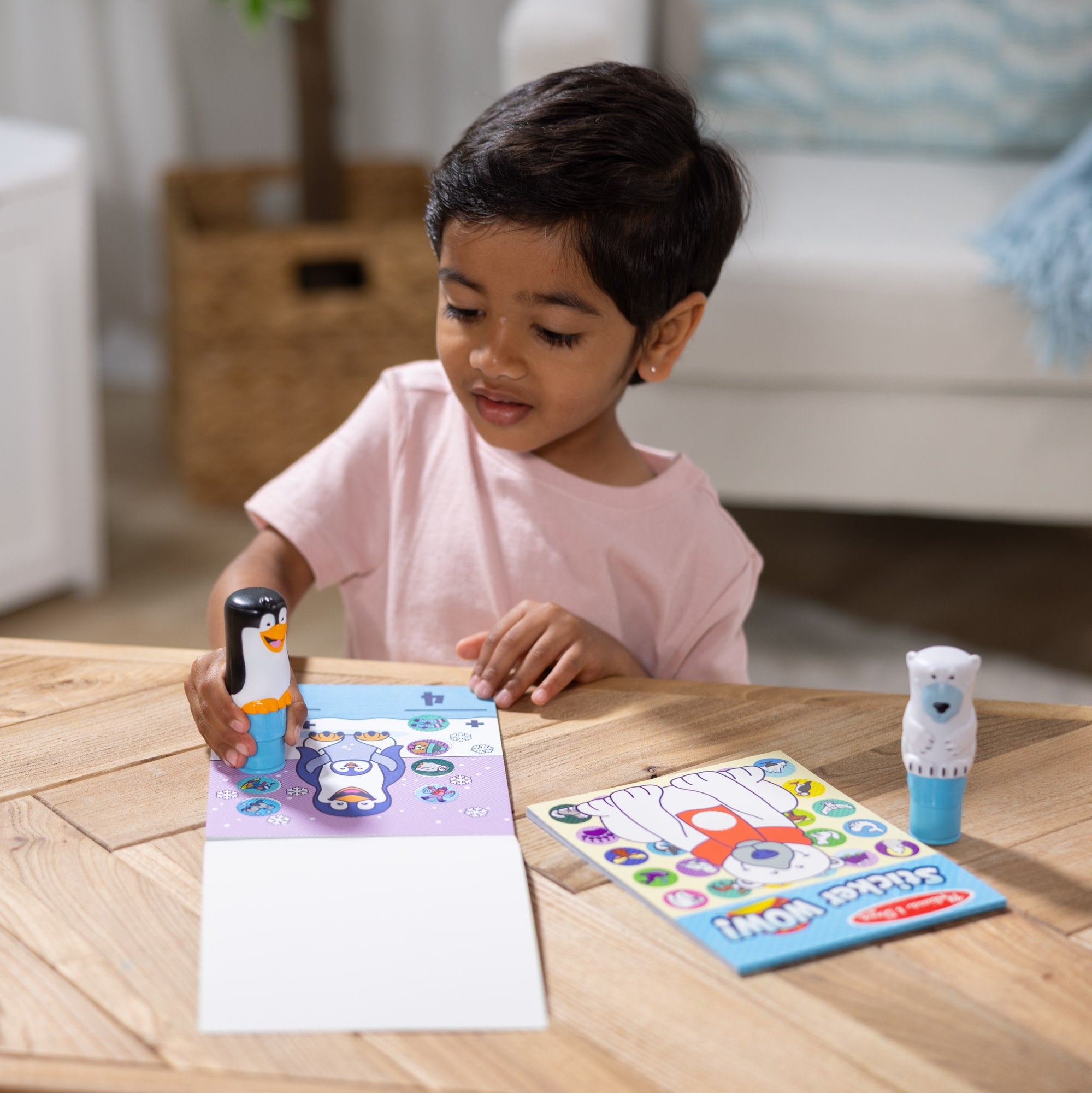 Melissa & Doug Sticker WOW!? Activity Pads & Sticker Stampers VALUE PACK - Winter - Image 6