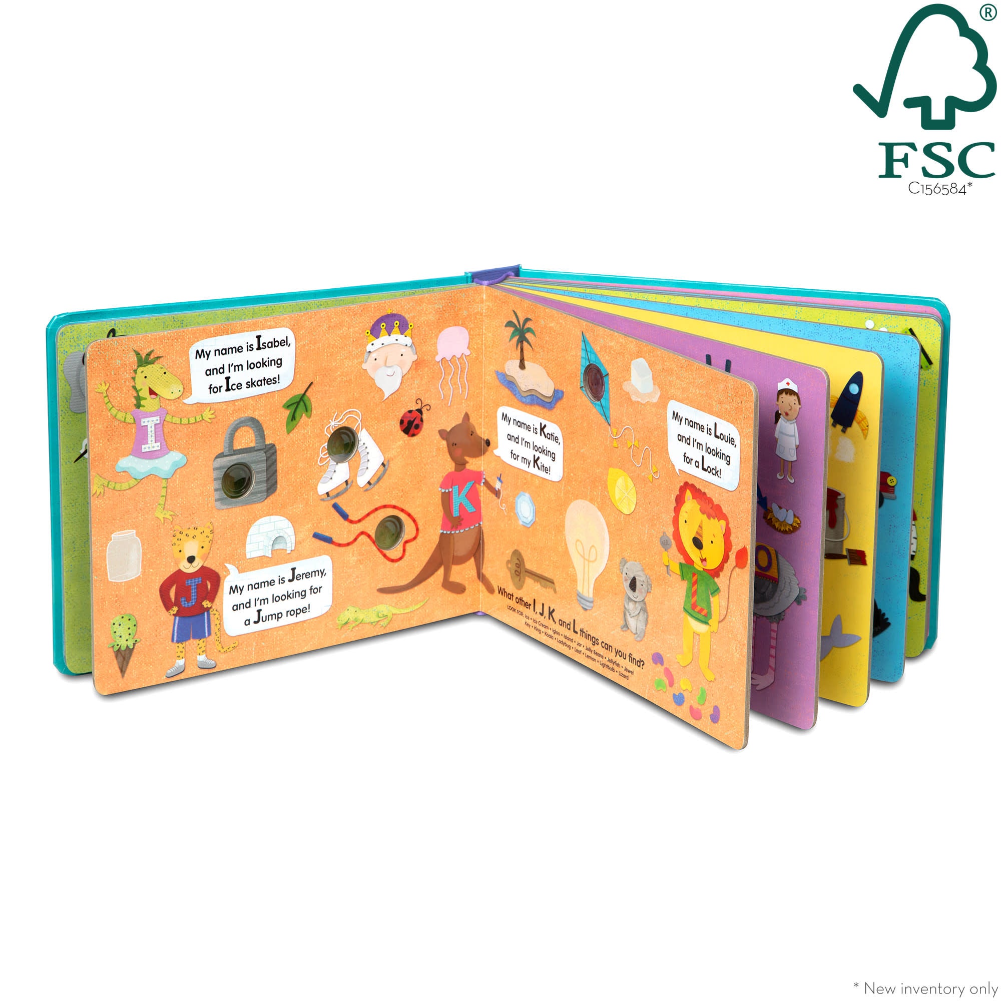 Melissa & Doug Poke-a-Dot: An Alphabet Eye Spy Board Book - Image 3