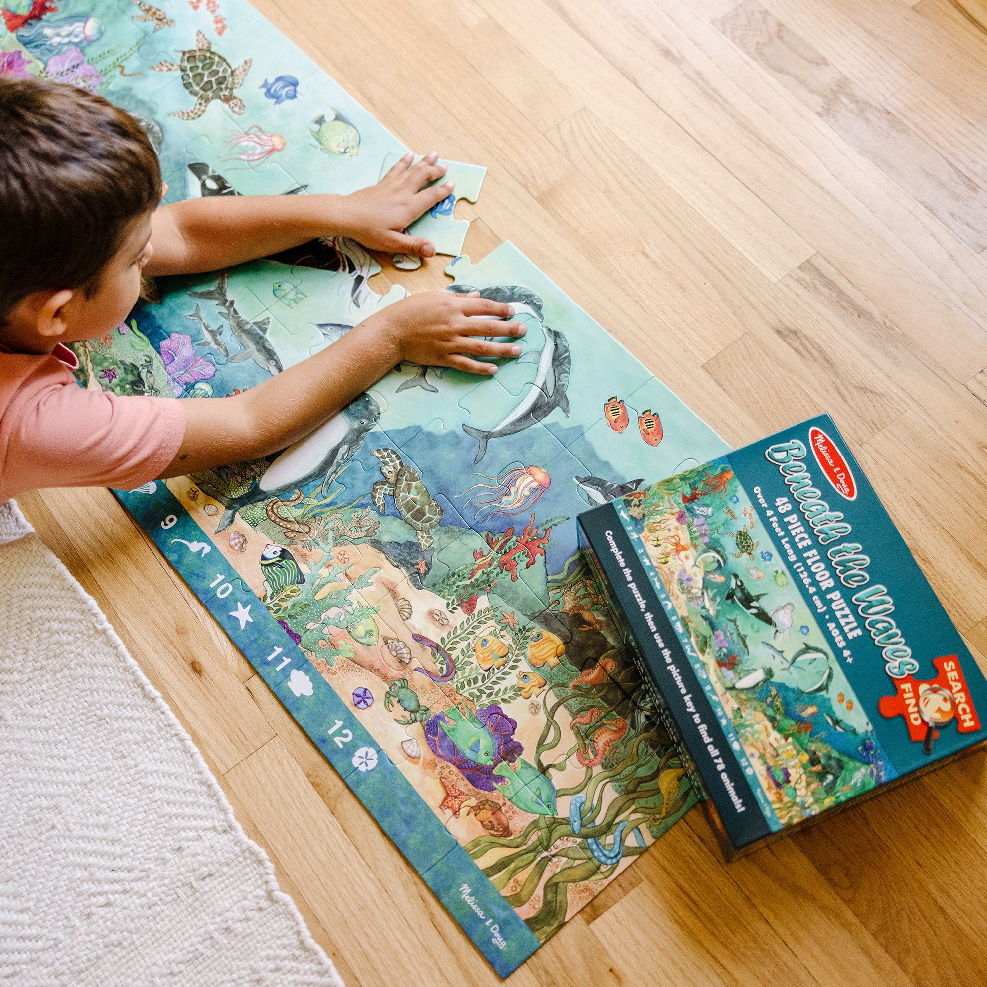 Melissa & Doug Search & Find Beneath the Waves Floor Puzzle - 48 Pieces - Image 5