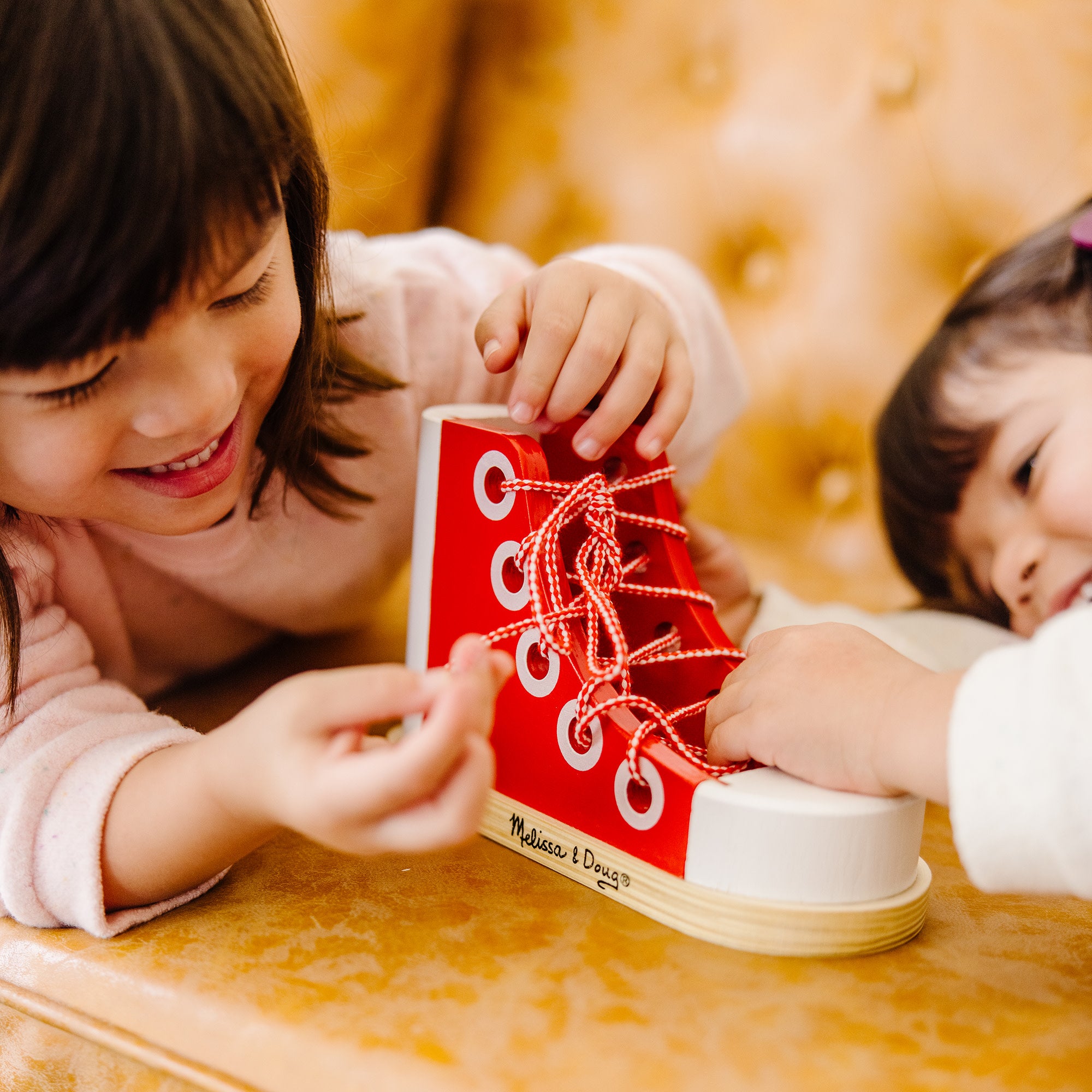 Melissa & Doug Wooden Lacing Shoe - Image 7