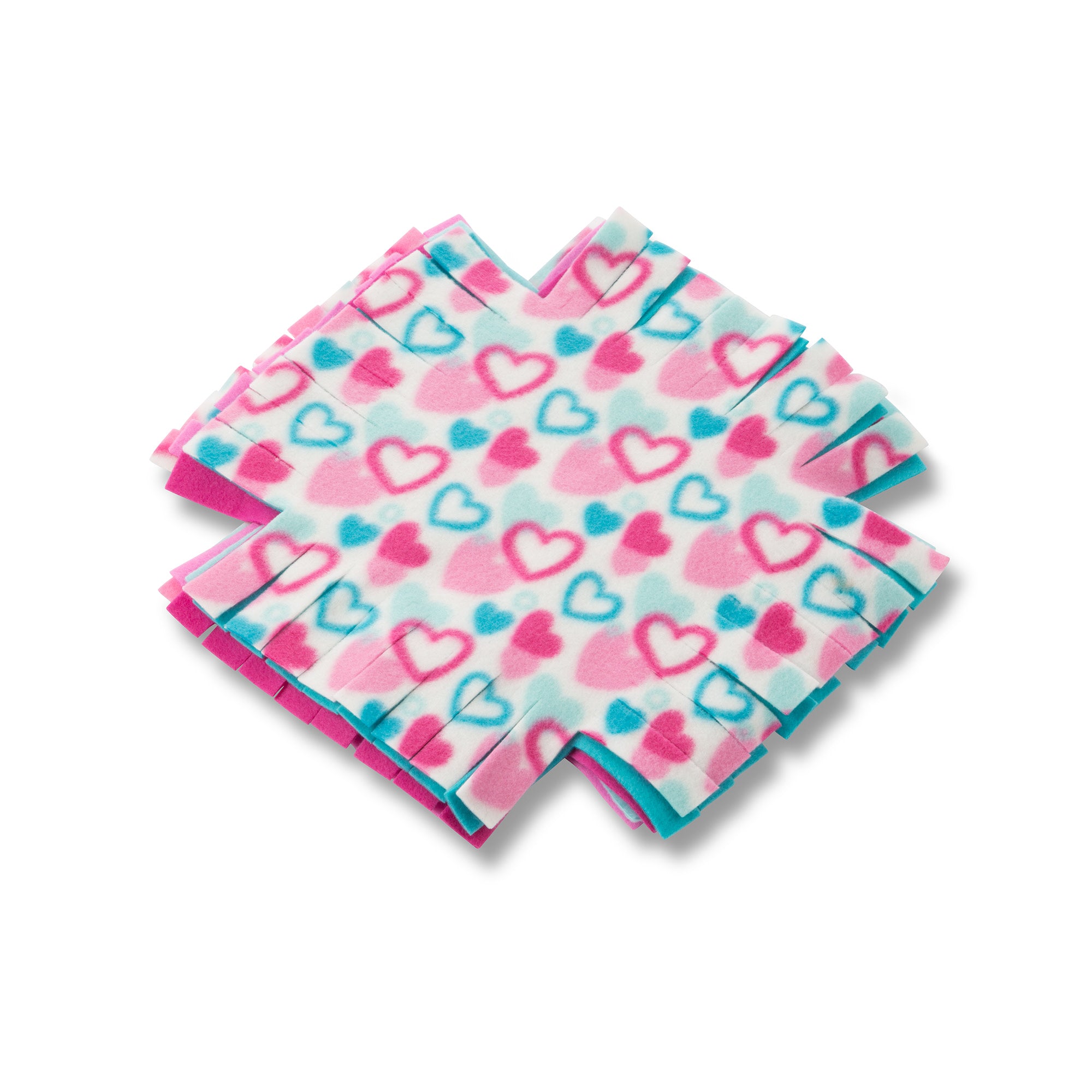 Melissa & Doug Created by Me!? Heart Fleece Blanket No-Sew Craft Kit - Image 8
