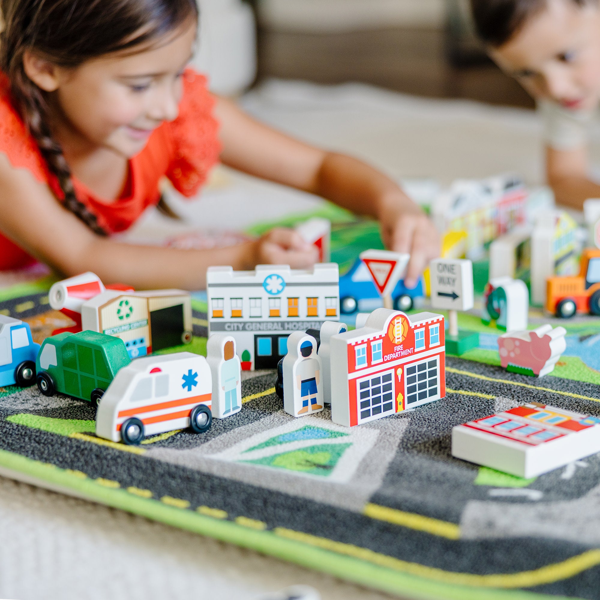 Melissa & Doug Deluxe Road Rug Play Set - Image 5