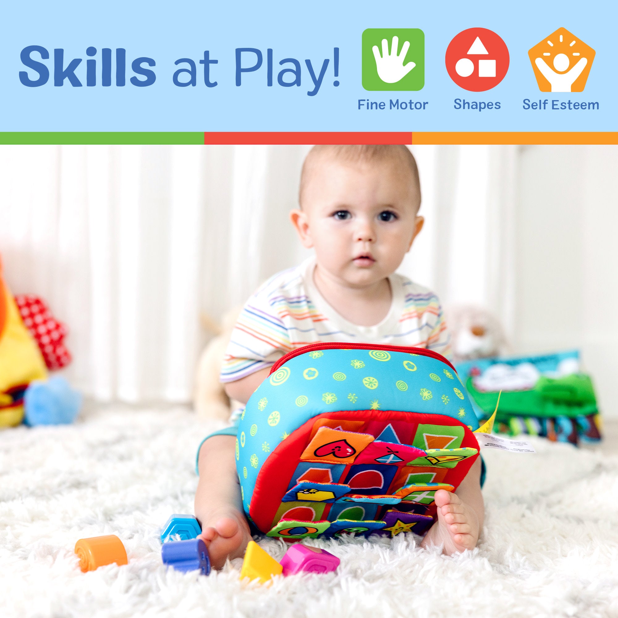 Melissa & Doug K's Kids Take-Along Shape Sorter - Image 5