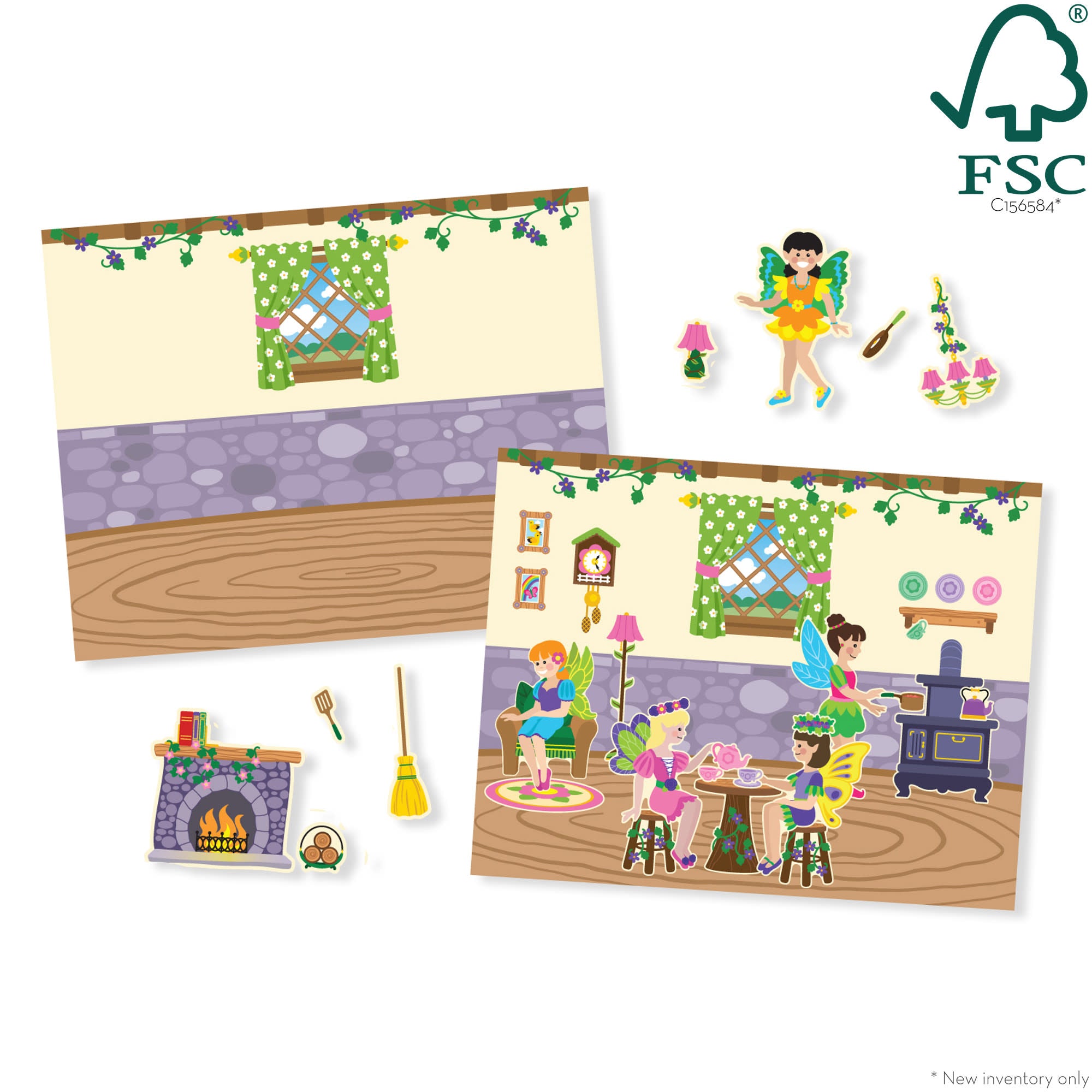 Melissa & Doug Reusable Sticker Pad - Fairies - Image 3