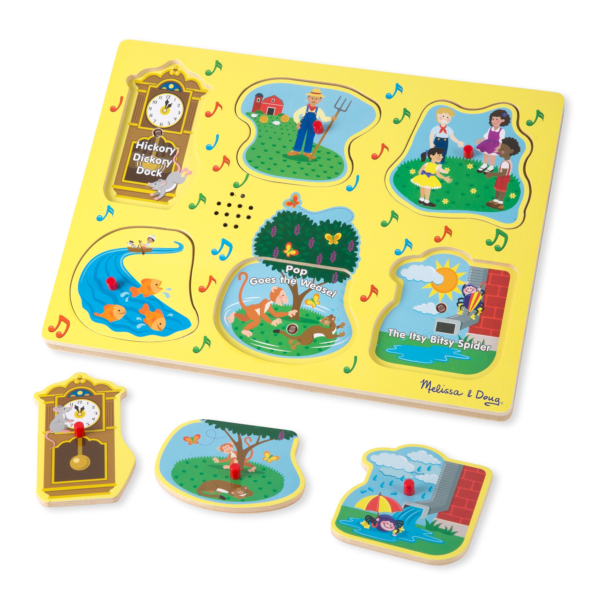 Melissa & Doug Nursery Rhymes 1 Sound Puzzle - 6 PIeces - Image 3