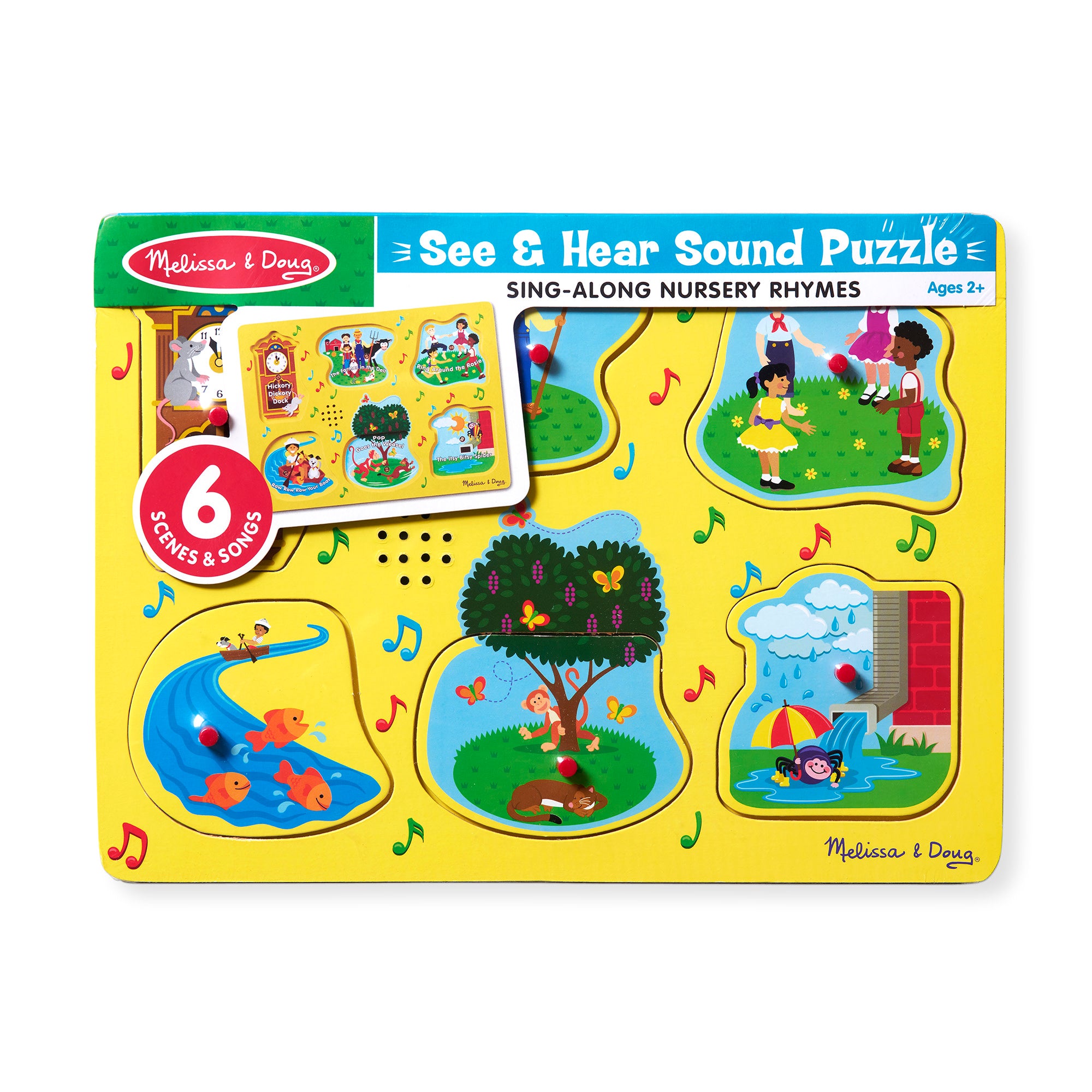 Melissa & Doug Nursery Rhymes 1 Sound Puzzle - 6 PIeces