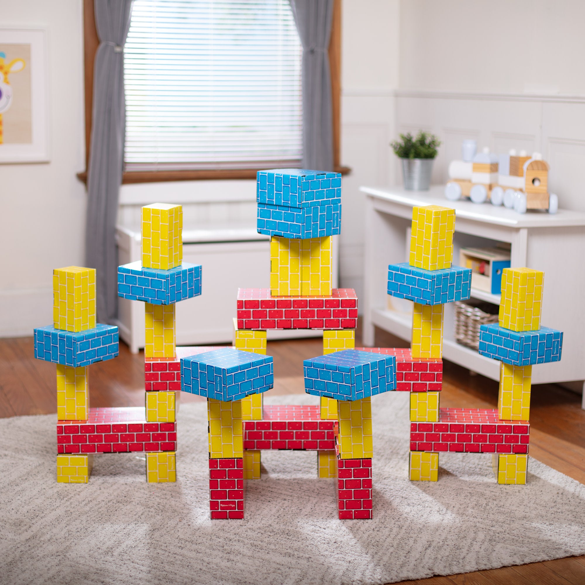 Melissa & Doug Jumbo Cardboard Blocks - 24 Pieces - Image 9
