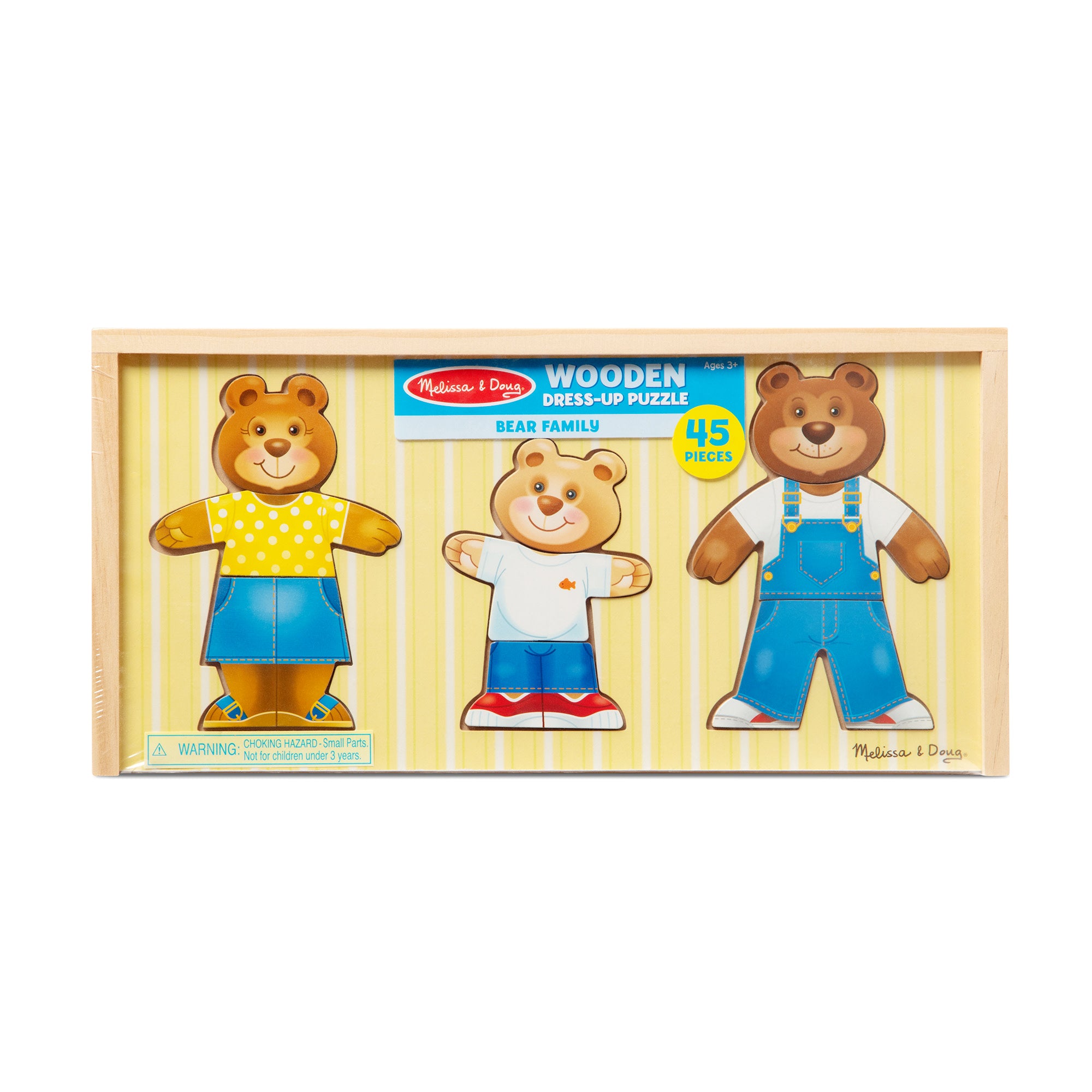 Melissa & Doug Bear Family Dress-Up Puzzle - 45 Pieces - Image 3
