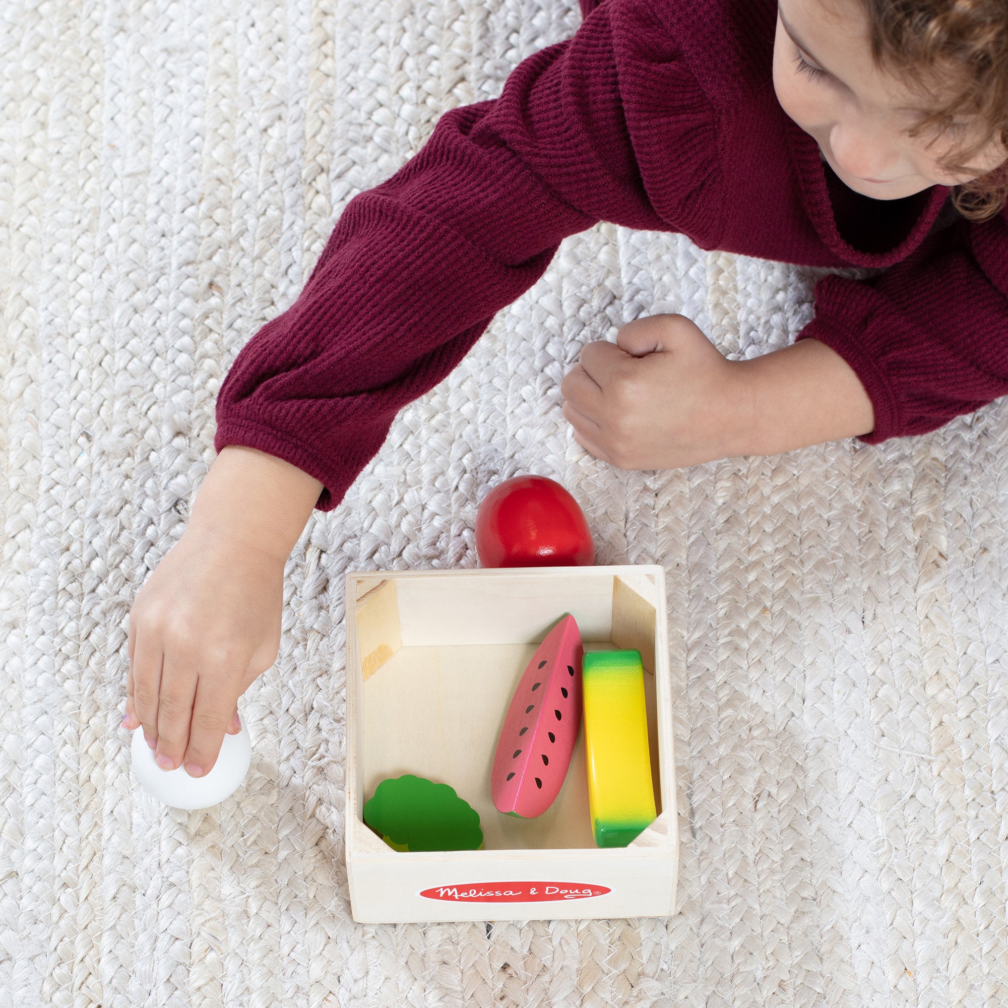 Melissa & Doug Wooden Food Groups Play Set - Produce - Image 5