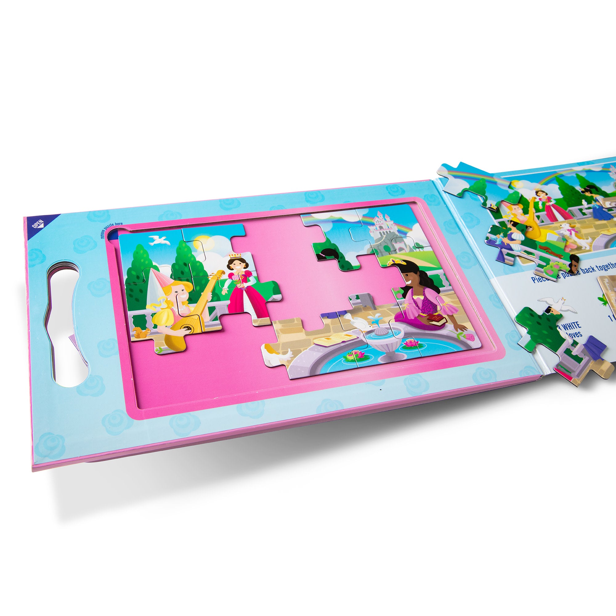 Melissa & Doug Take-Along Magnetic Jigsaw Puzzles ?C Princesses - Image 4