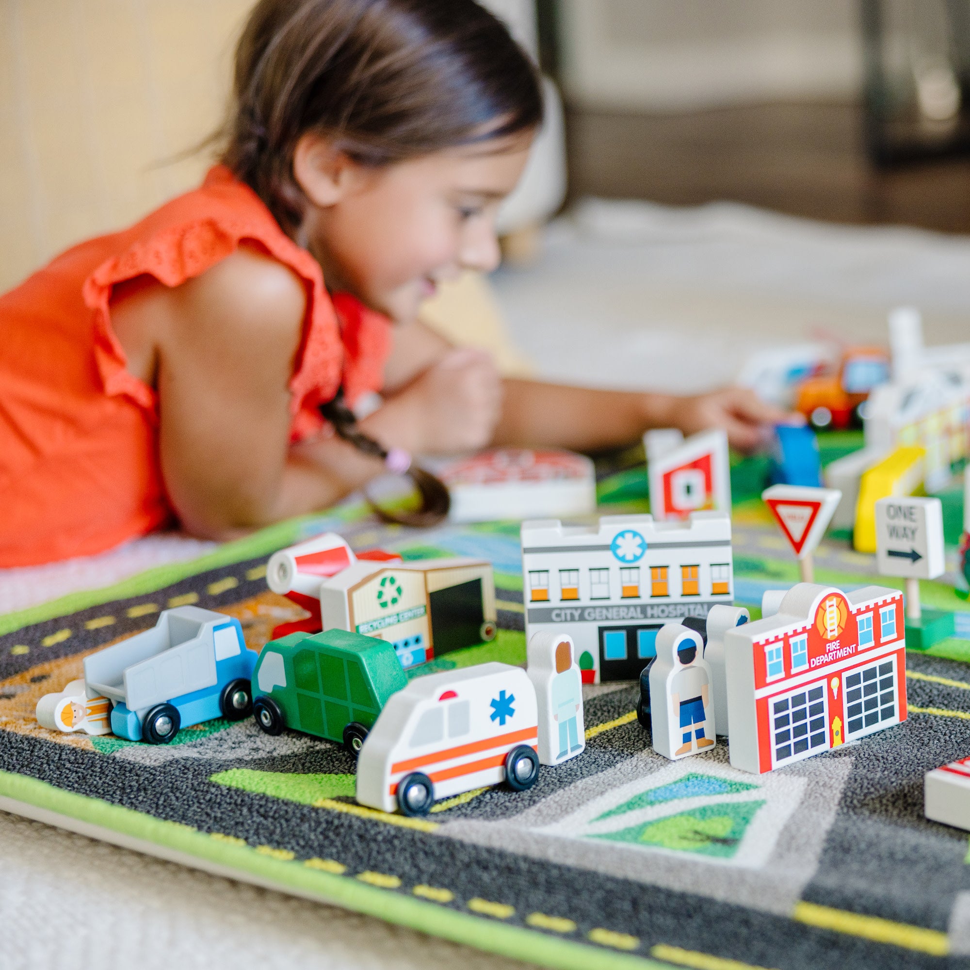 Melissa & Doug Deluxe Road Rug Play Set - Image 8