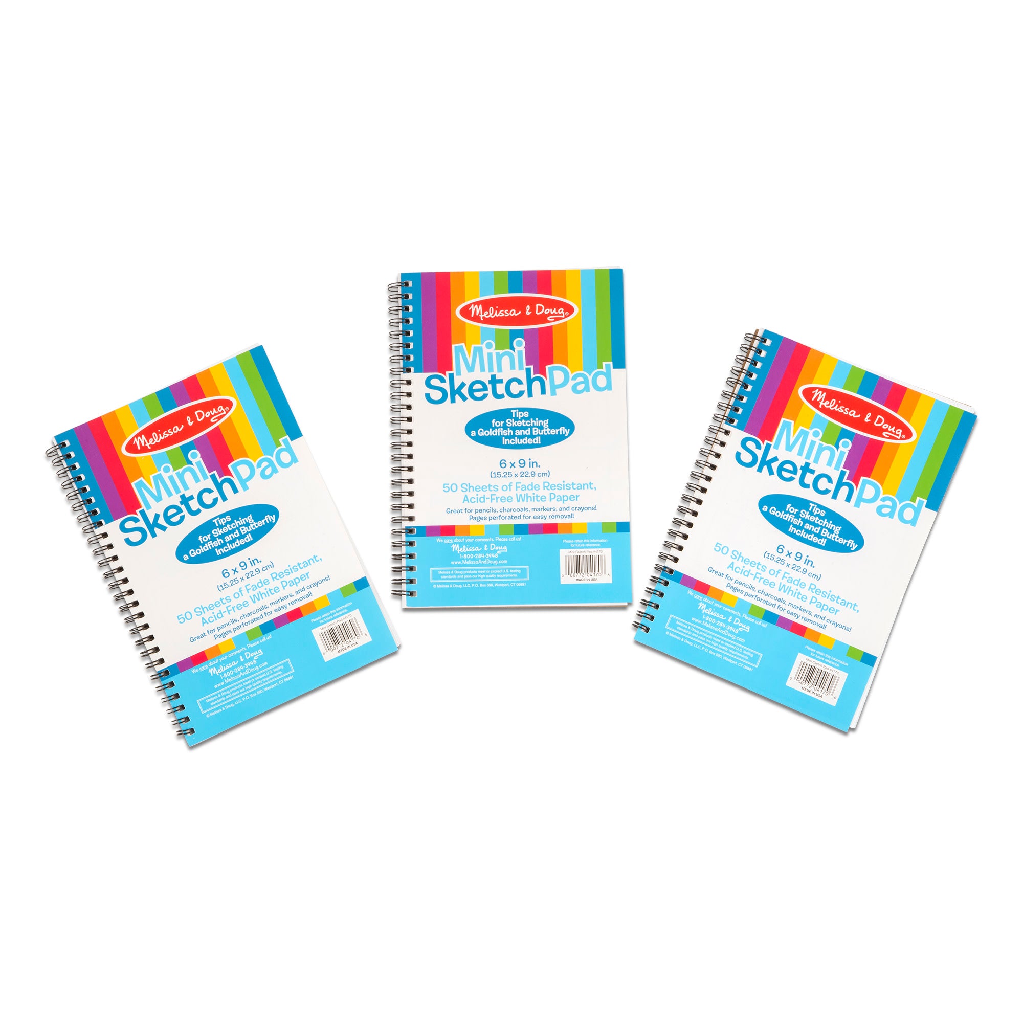 Melissa & Doug Mini Sketch Pad 3-Pack - Image 3