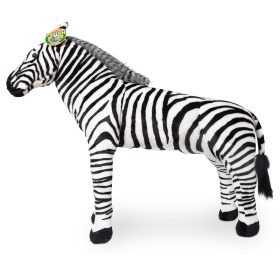 Melissa & Doug Zebra Lifelike Plush Stuffed Animal