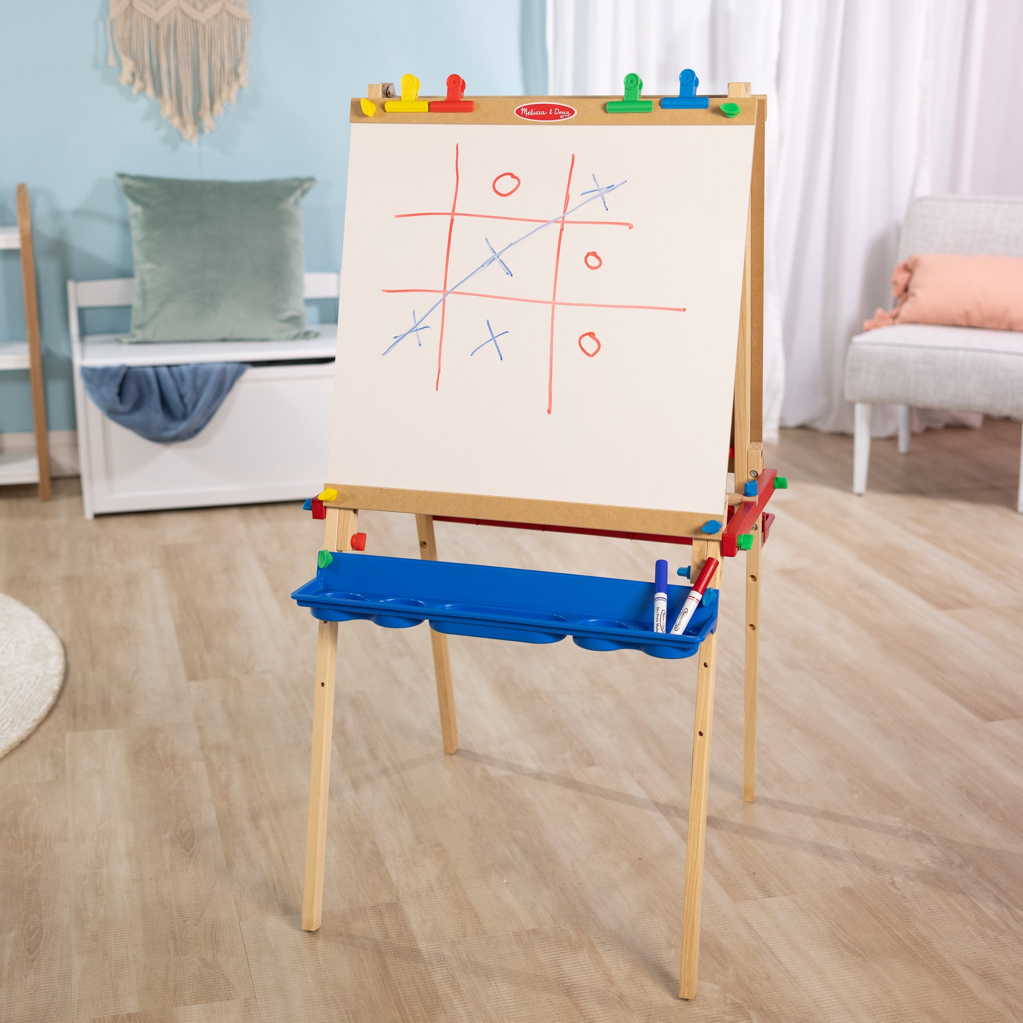 Melissa & Doug Deluxe Wooden Standing Art Easel - Image 9
