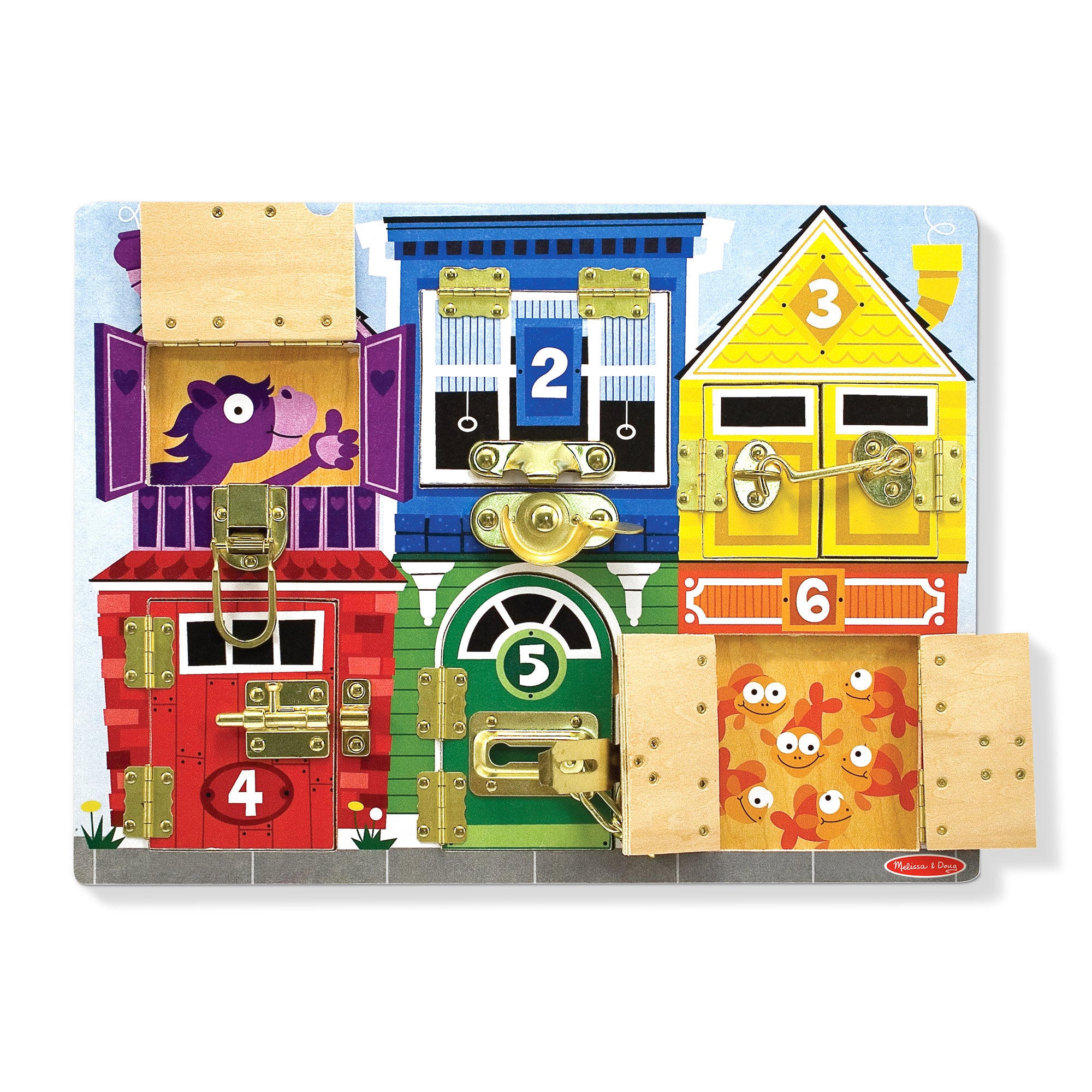 Melissa & Doug Wooden Latches Board - Image 4