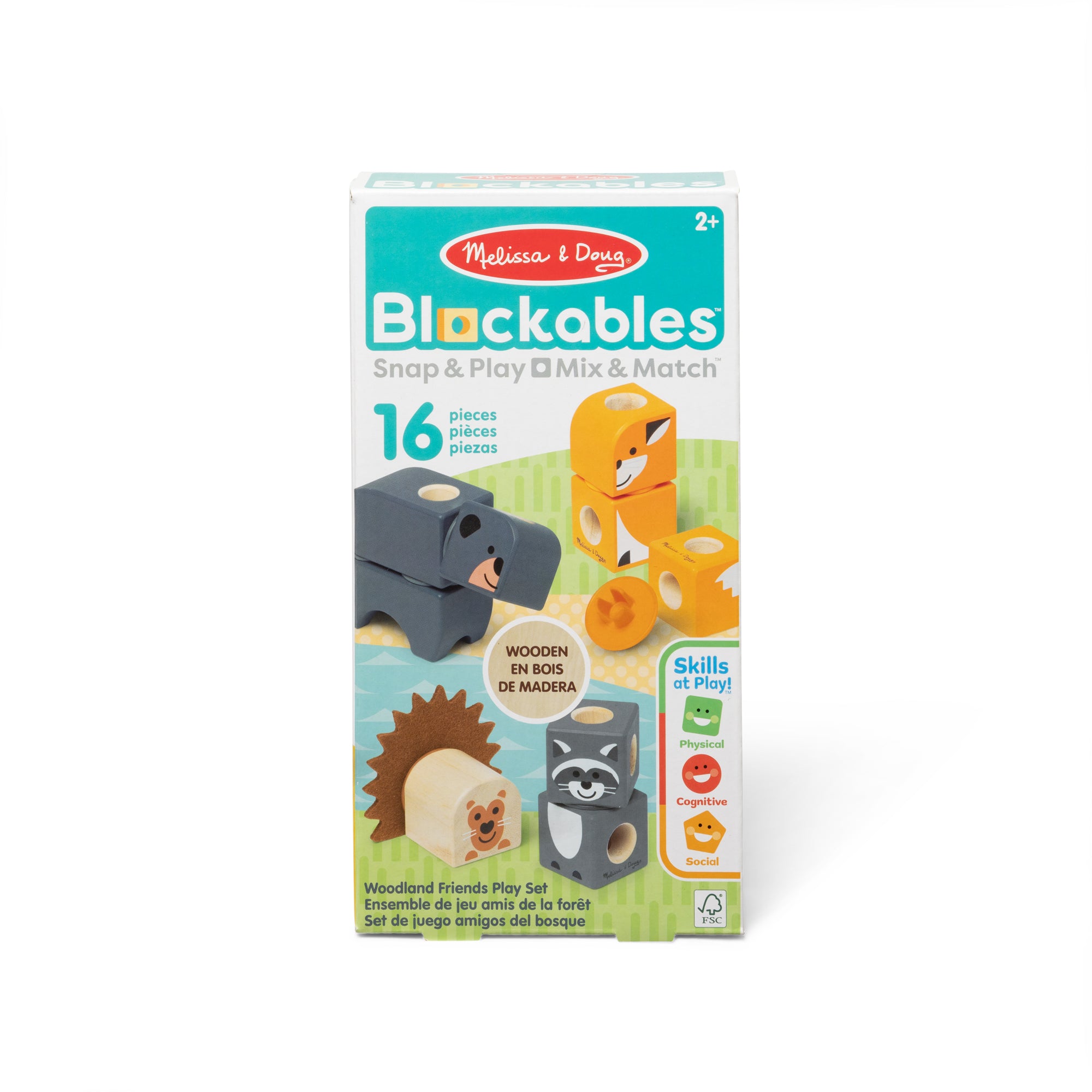 Melissa & Doug Blockables? Woodland Friends Play Set - Image 3