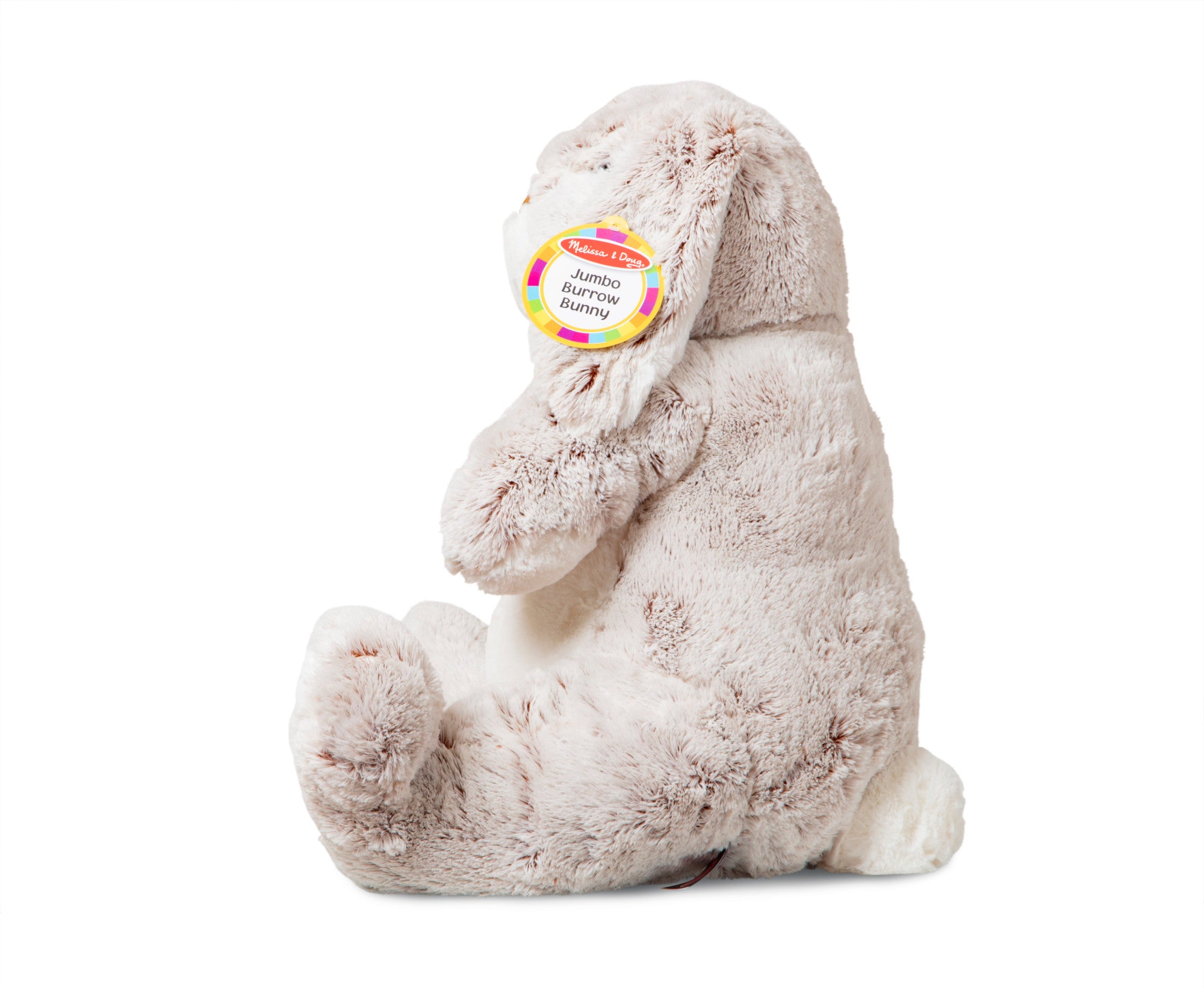 Melissa & Doug Jumbo Burrow Bunny Stuffed Plush Animal - Image 3