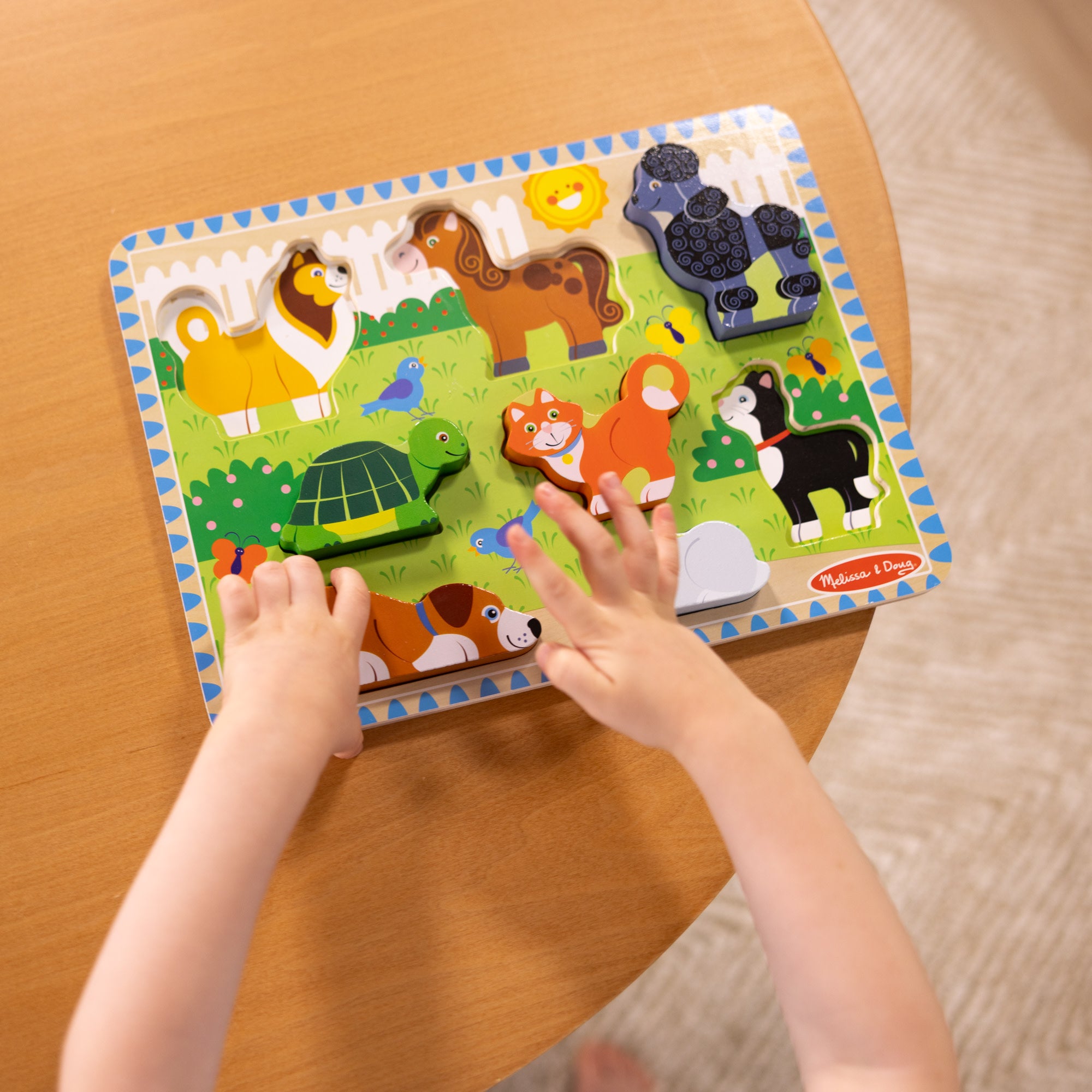 Melissa & Doug Pets Chunky Puzzle - 8 Pieces - Image 2