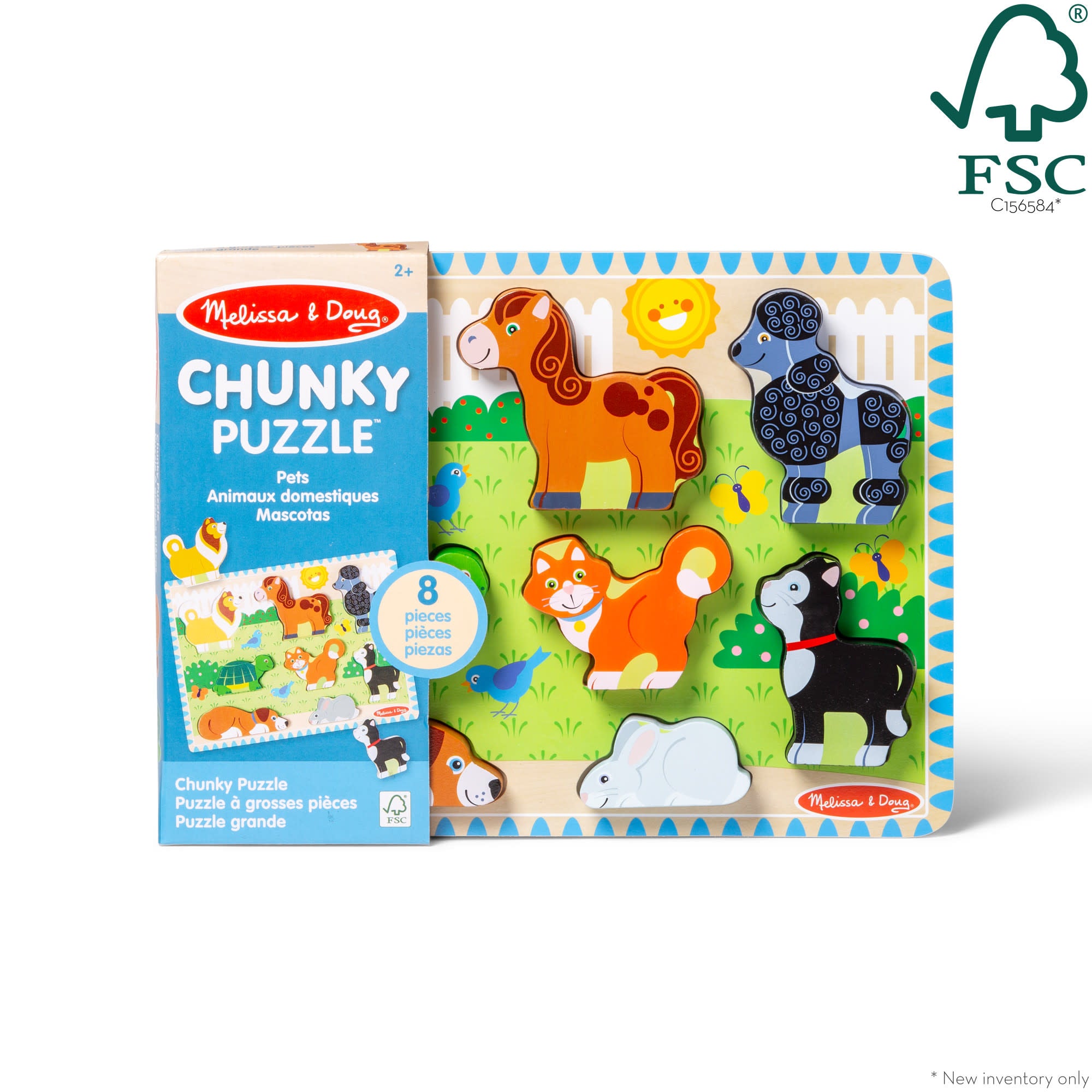 Melissa & Doug Pets Chunky Puzzle - 8 Pieces - Image 3