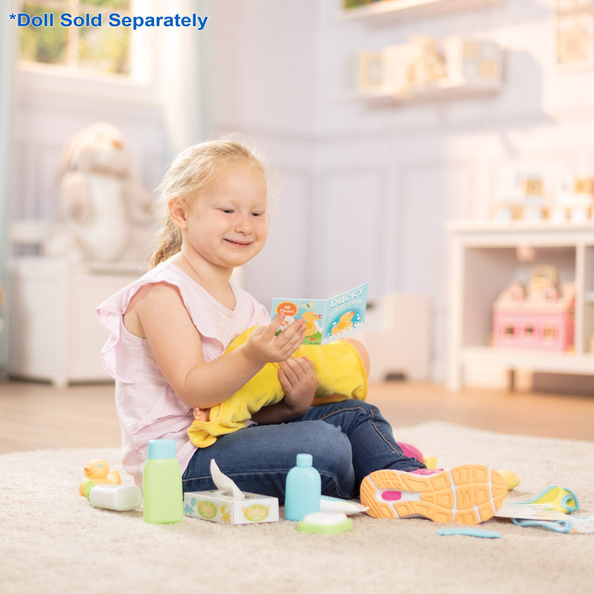 Melissa & Doug Mine to Love Changing & Bathtime Play Set - Image 5