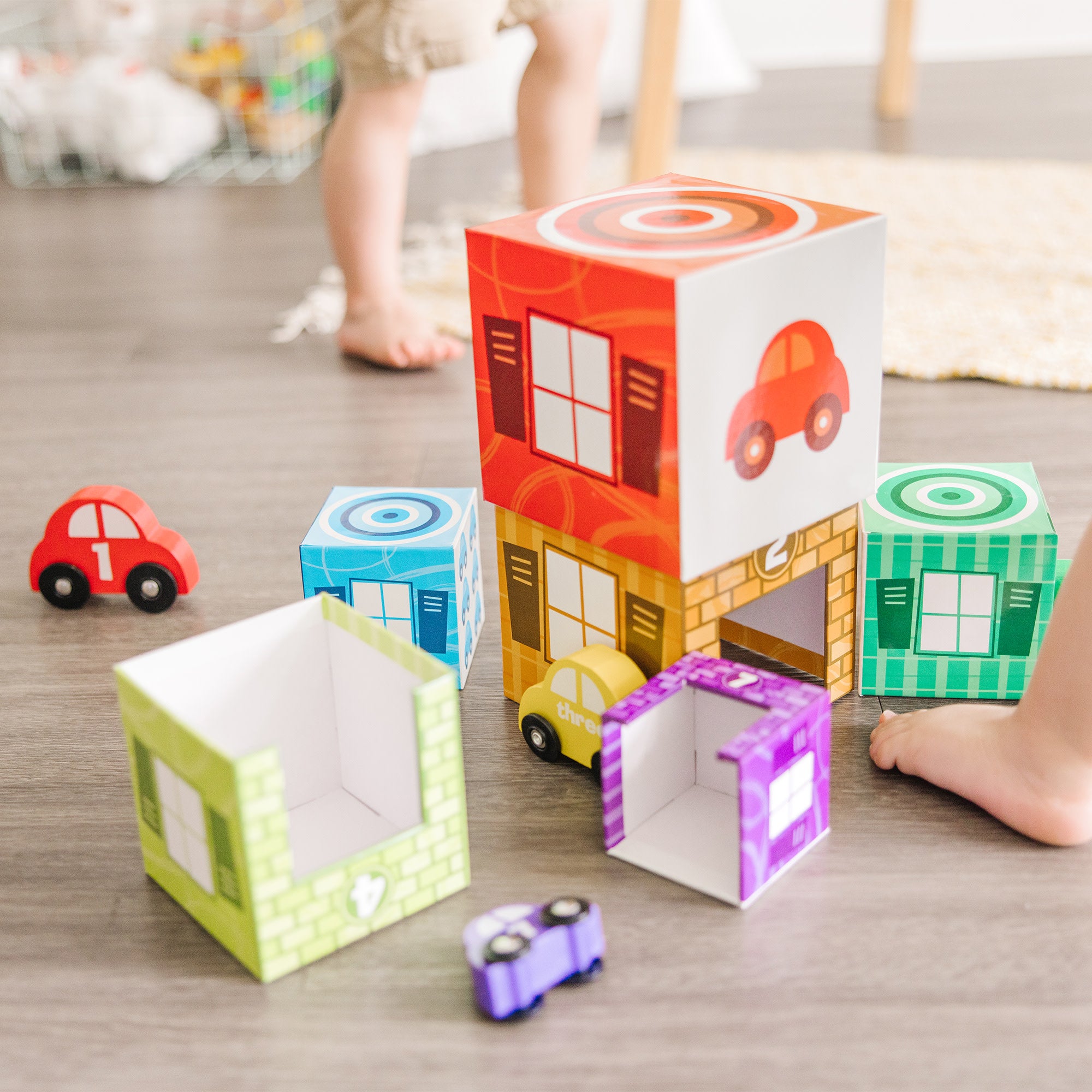 Melissa & Doug Nesting & Sorting Garages & Cars - Image 6