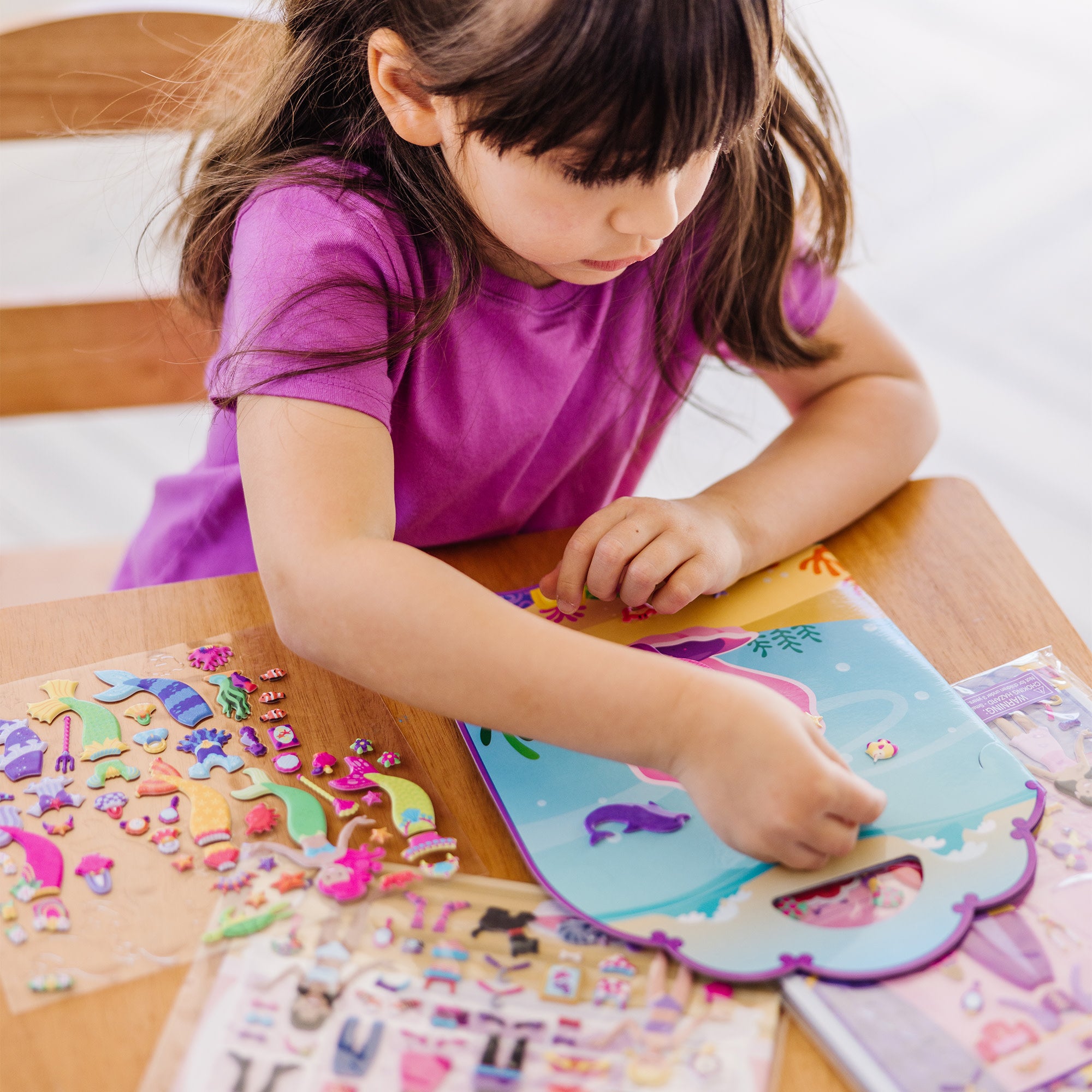 Melissa & Doug Puffy Sticker Bundle - Dress-Up, Princess and Mermaid - Image 5