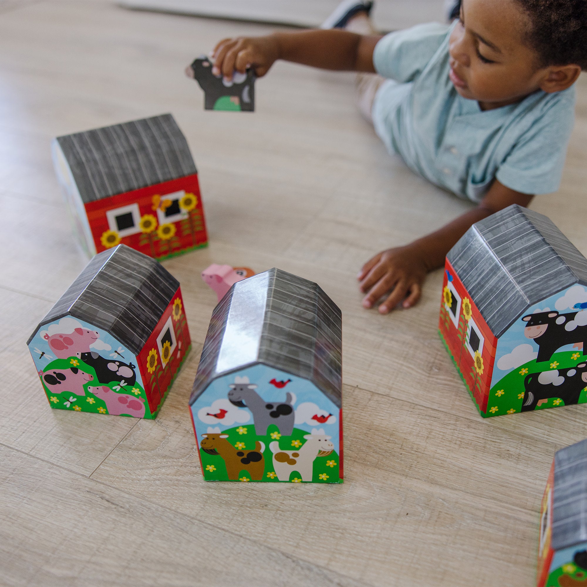 Melissa & Doug Nesting & Sorting Barns & Animals - Image 6