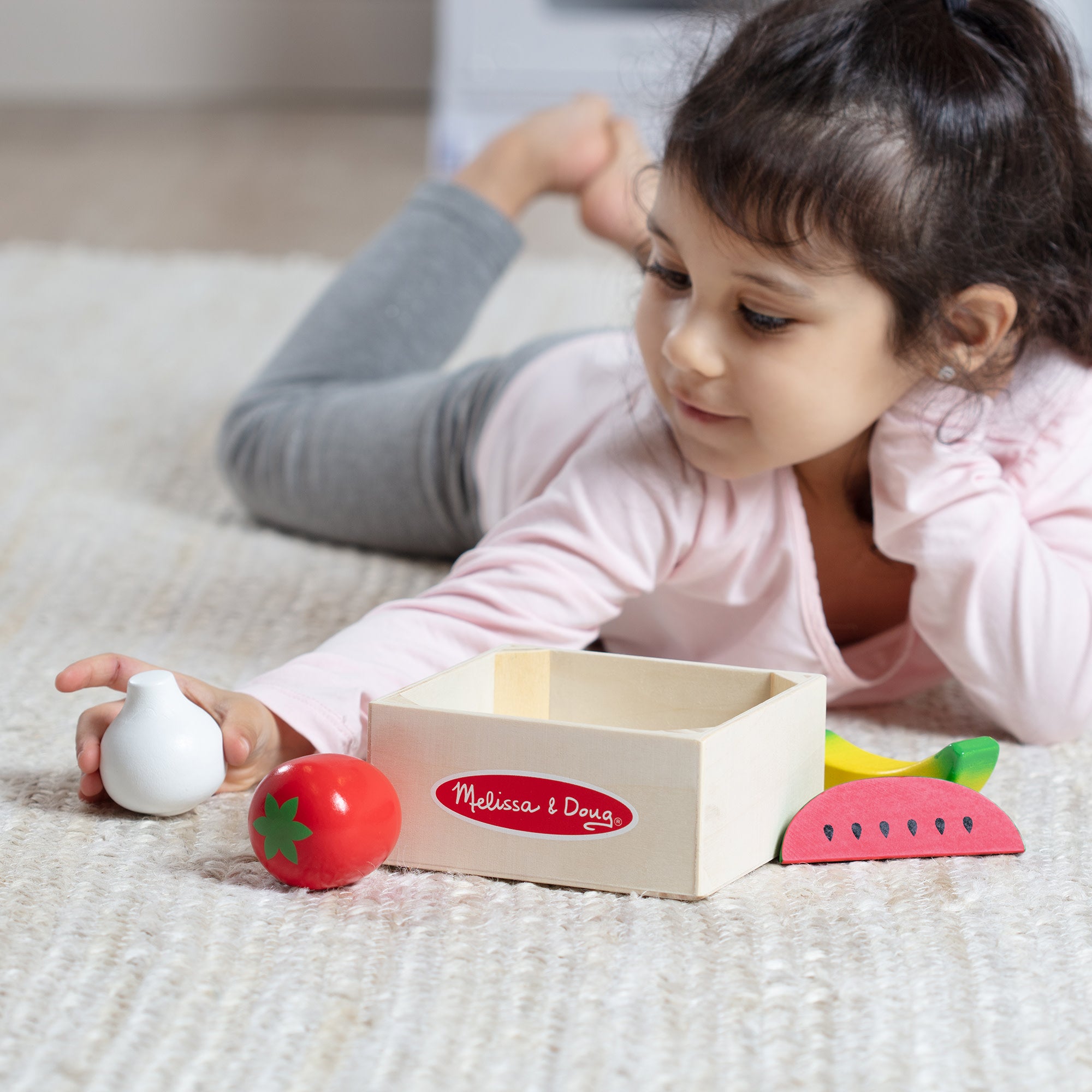Melissa & Doug Wooden Food Groups Play Set - Produce - Image 4