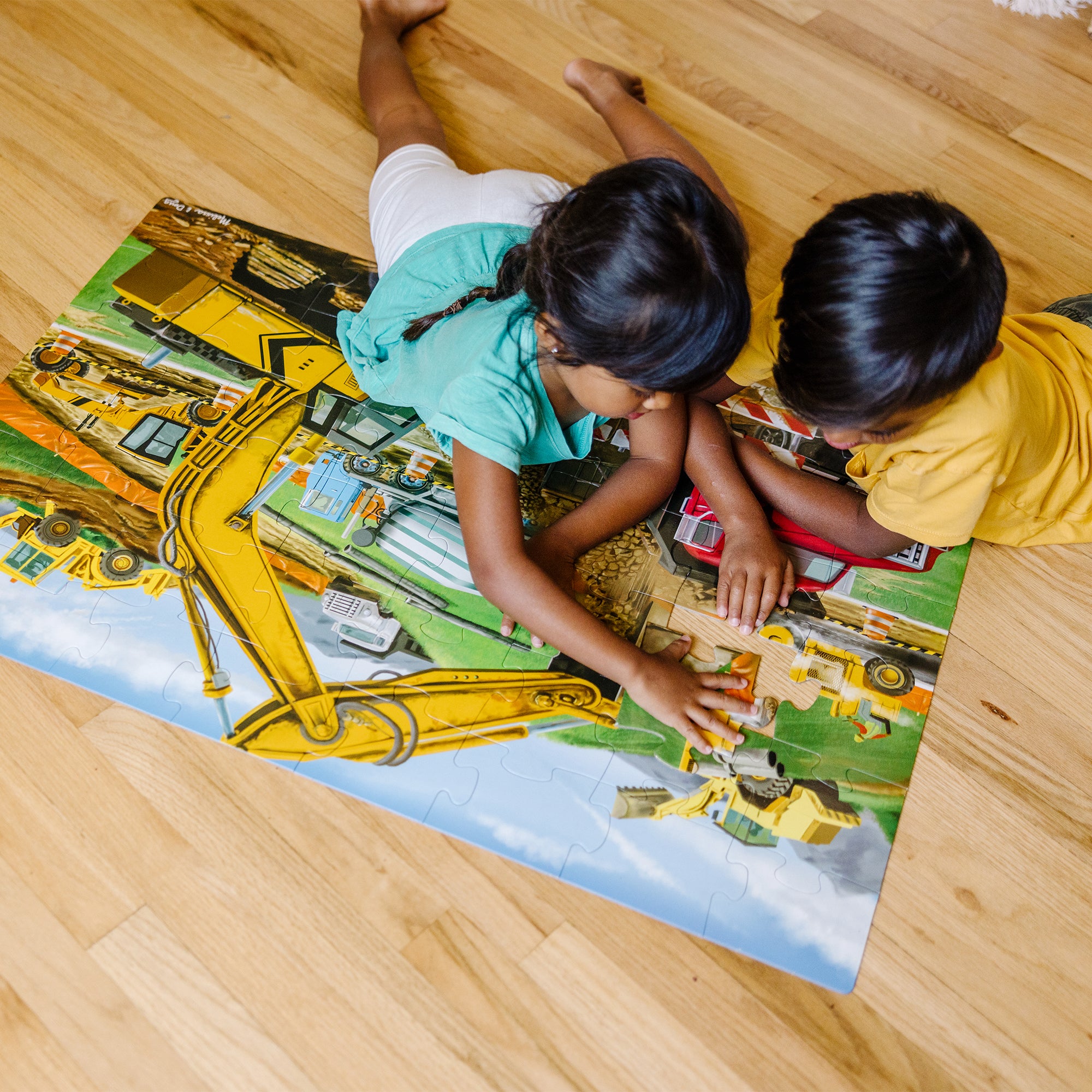 Melissa & Doug Building Site Floor Puzzle - 48 Pieces - Image 10