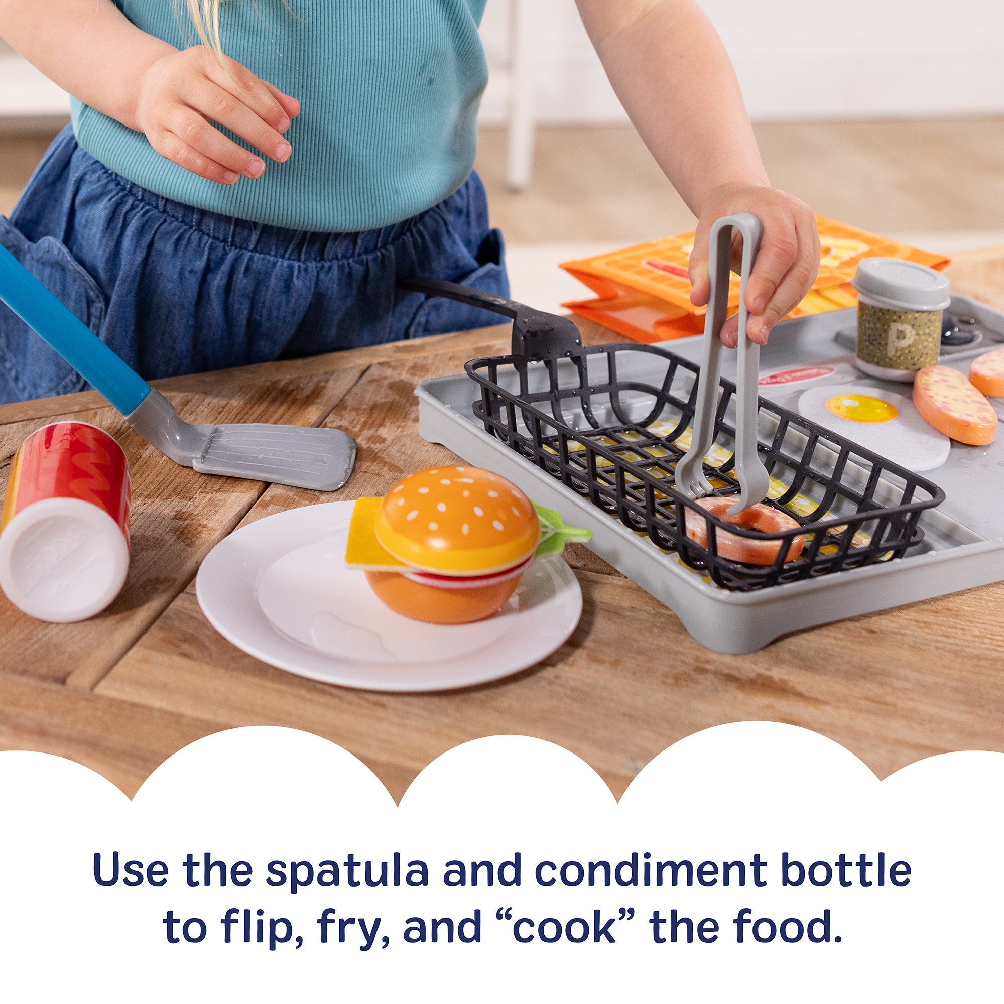 Melissa & Doug Flip & Fry Grill Play Set with Color Changing Water WOW! - Image 5