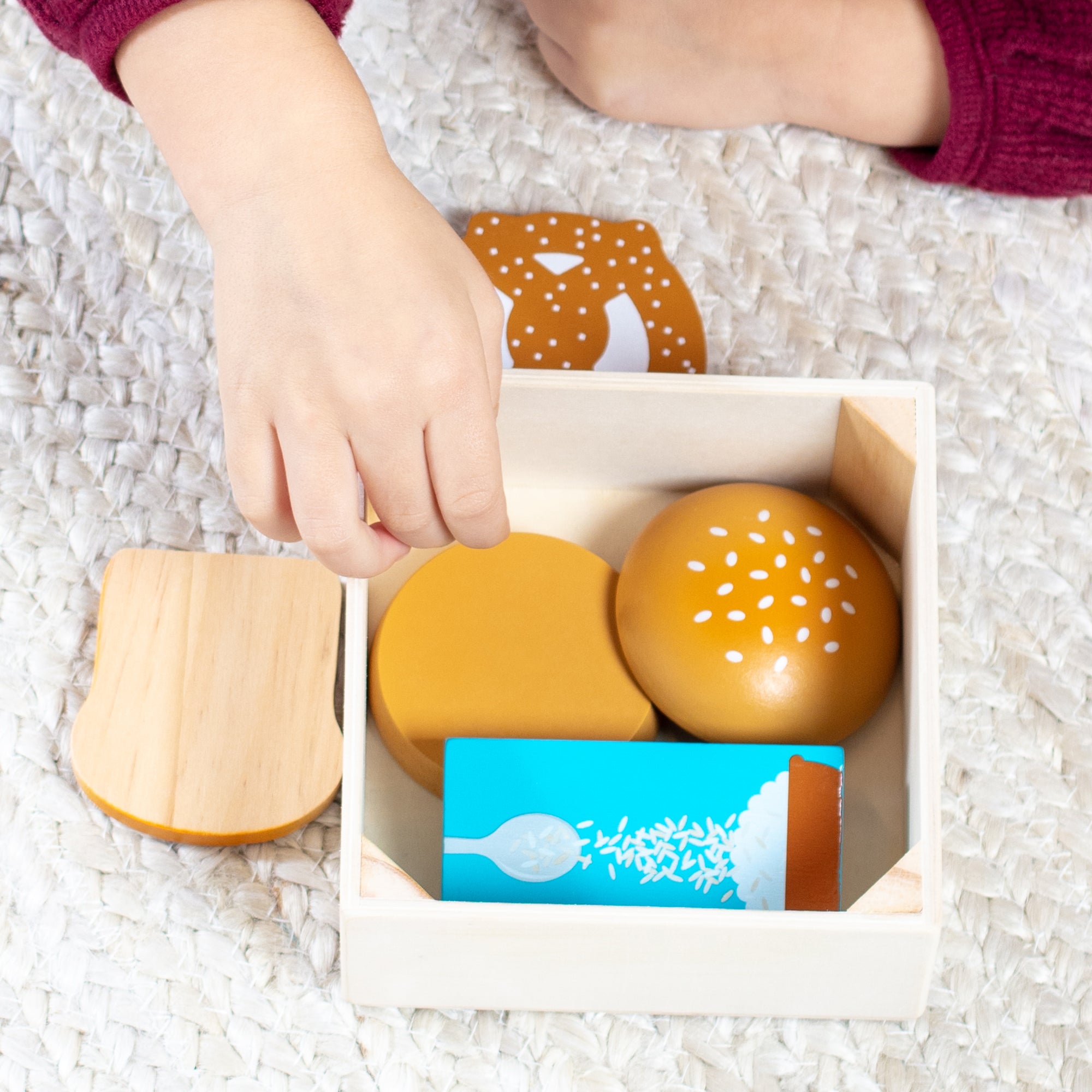 Melissa & Doug Wooden Food Groups Play Set ?C Grains - Image 6