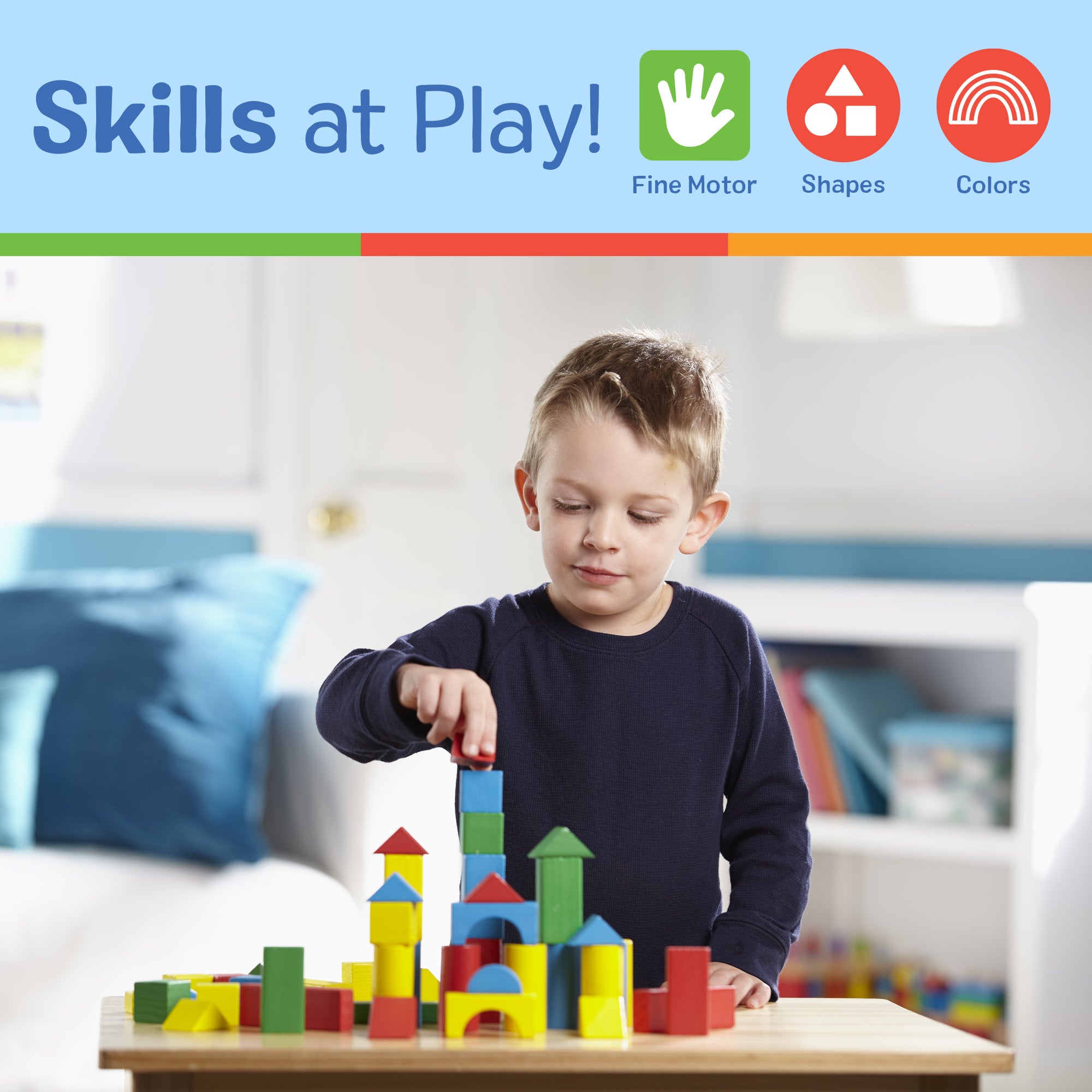Melissa & Doug 100-Piece Wood Blocks Set - Image 5