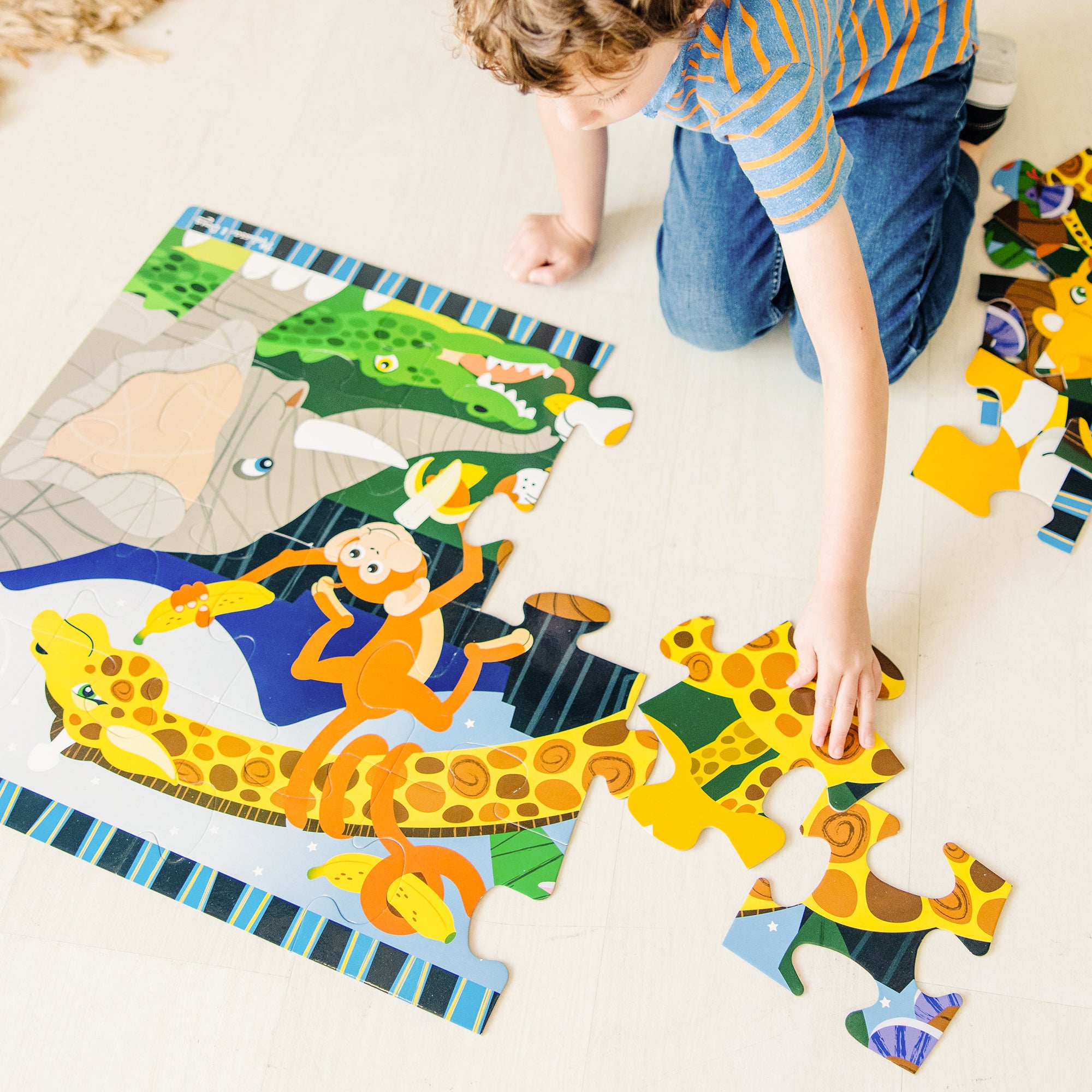 Melissa & Doug Safari Social Floor Puzzle - 24 Pieces - Image 10