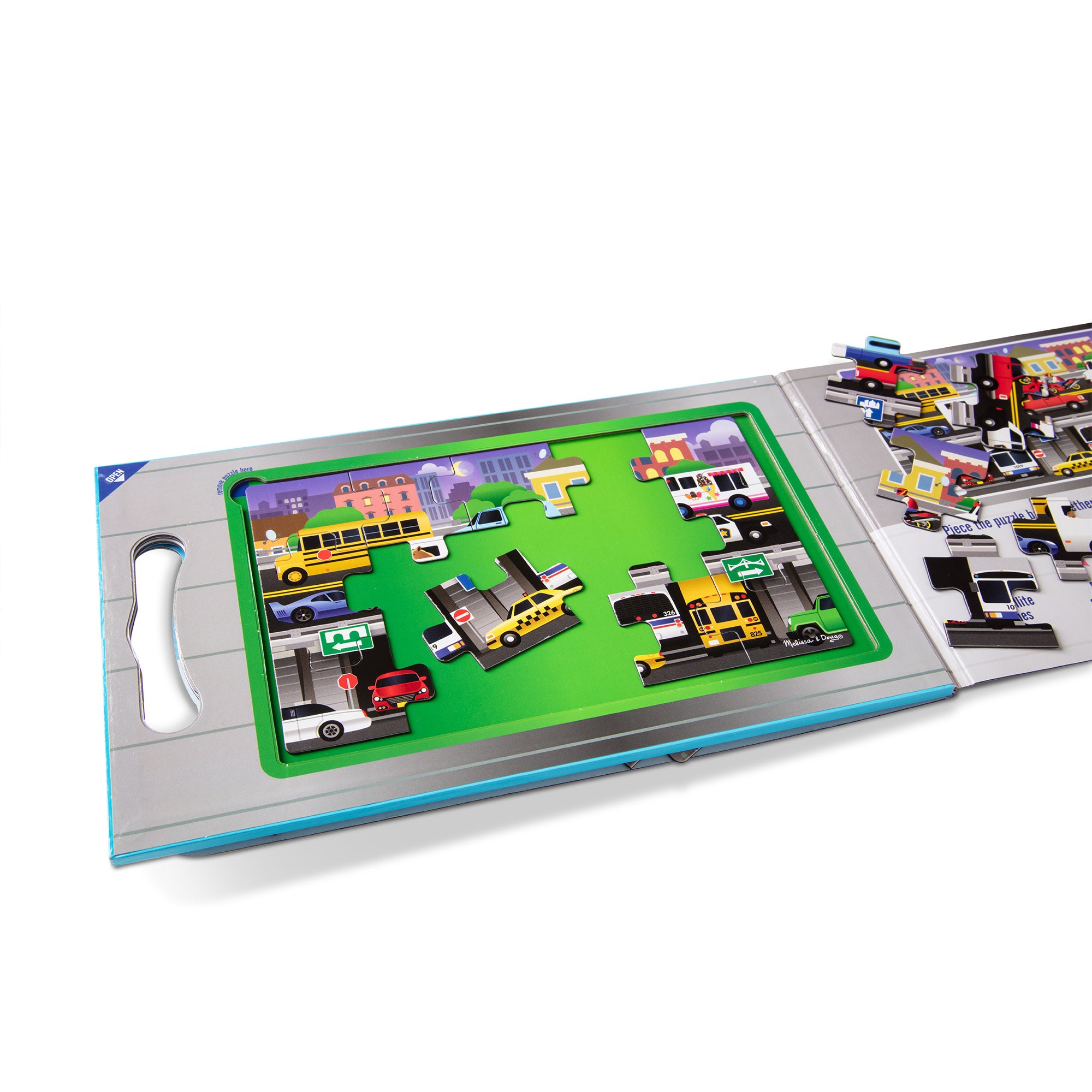 Melissa & Doug Take-Along Magnetic Jigsaw Puzzles ?C Vehicles - Image 9