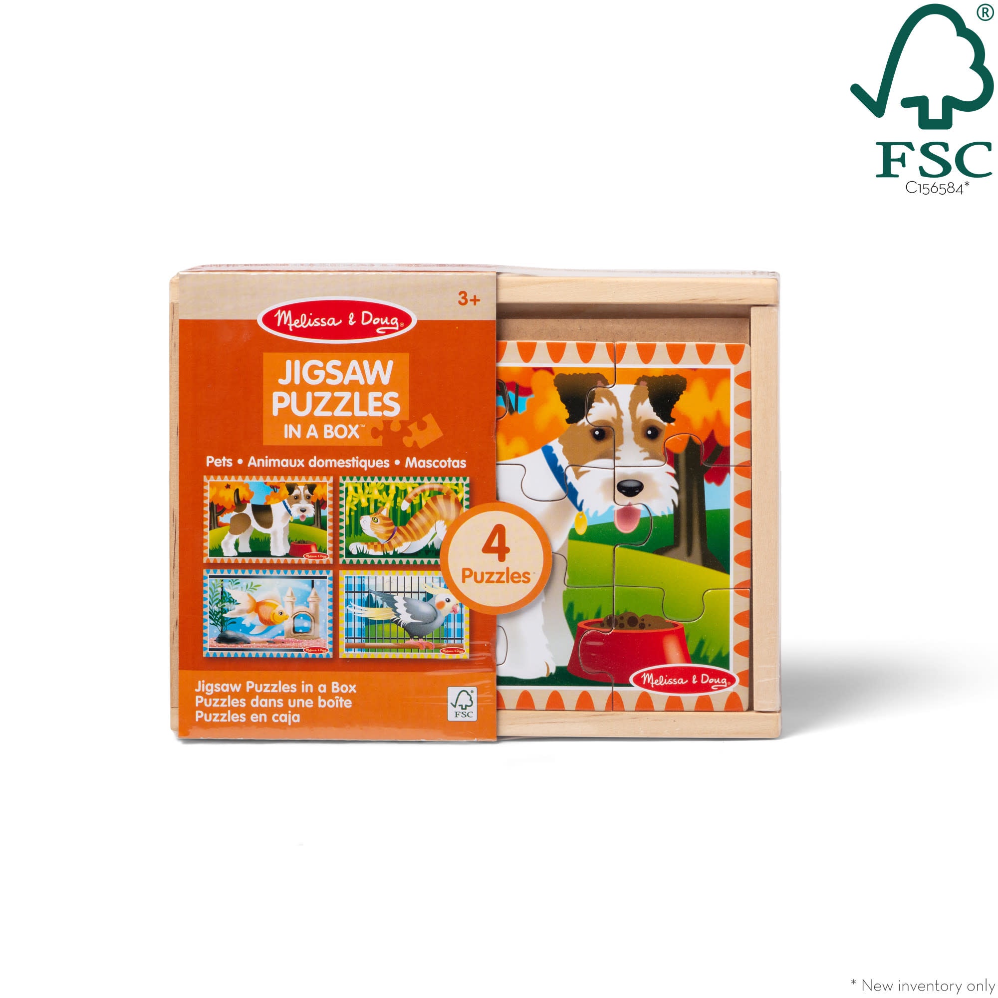 Melissa & Doug Wooden Jigsaw Puzzles in a Box - Pets - Image 10
