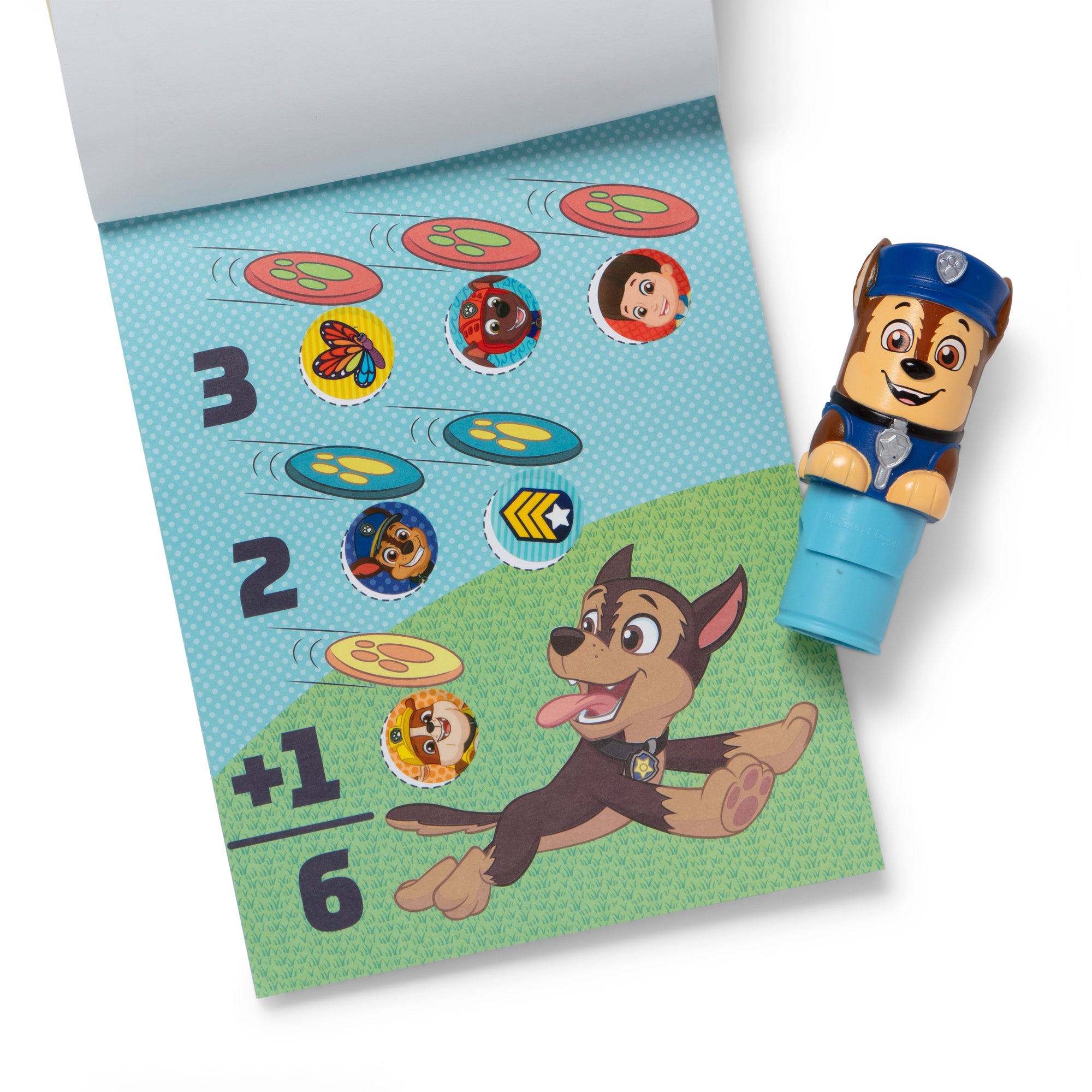 Melissa & Doug Sticker WOW!? PAW Patrol Chase Bundle: Activity Pad & Sticker Stamper + Mini Activity Pad and 200 Refill Stickers - Image 3