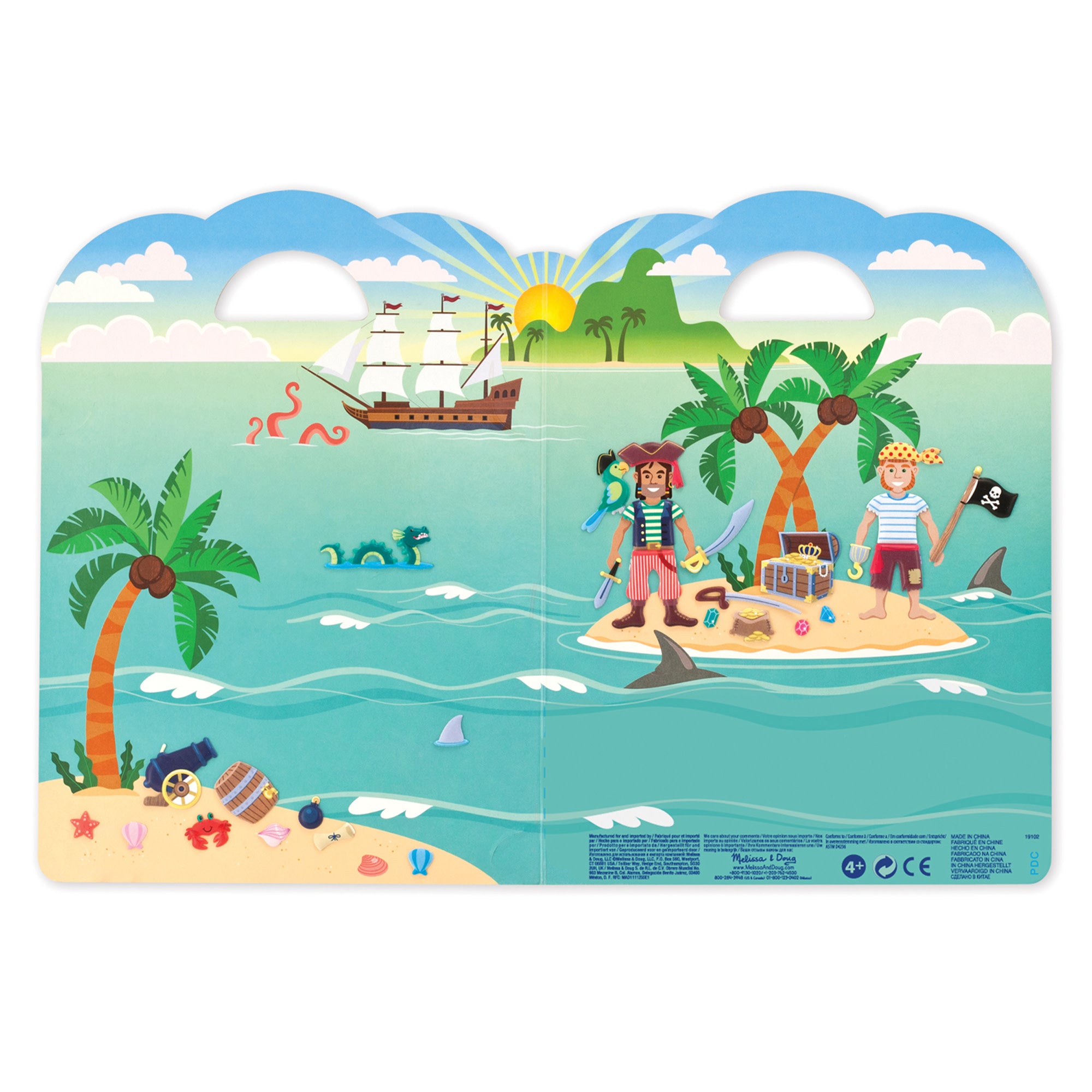 Melissa & Doug Puffy Sticker Play Set - Pirate - Image 8