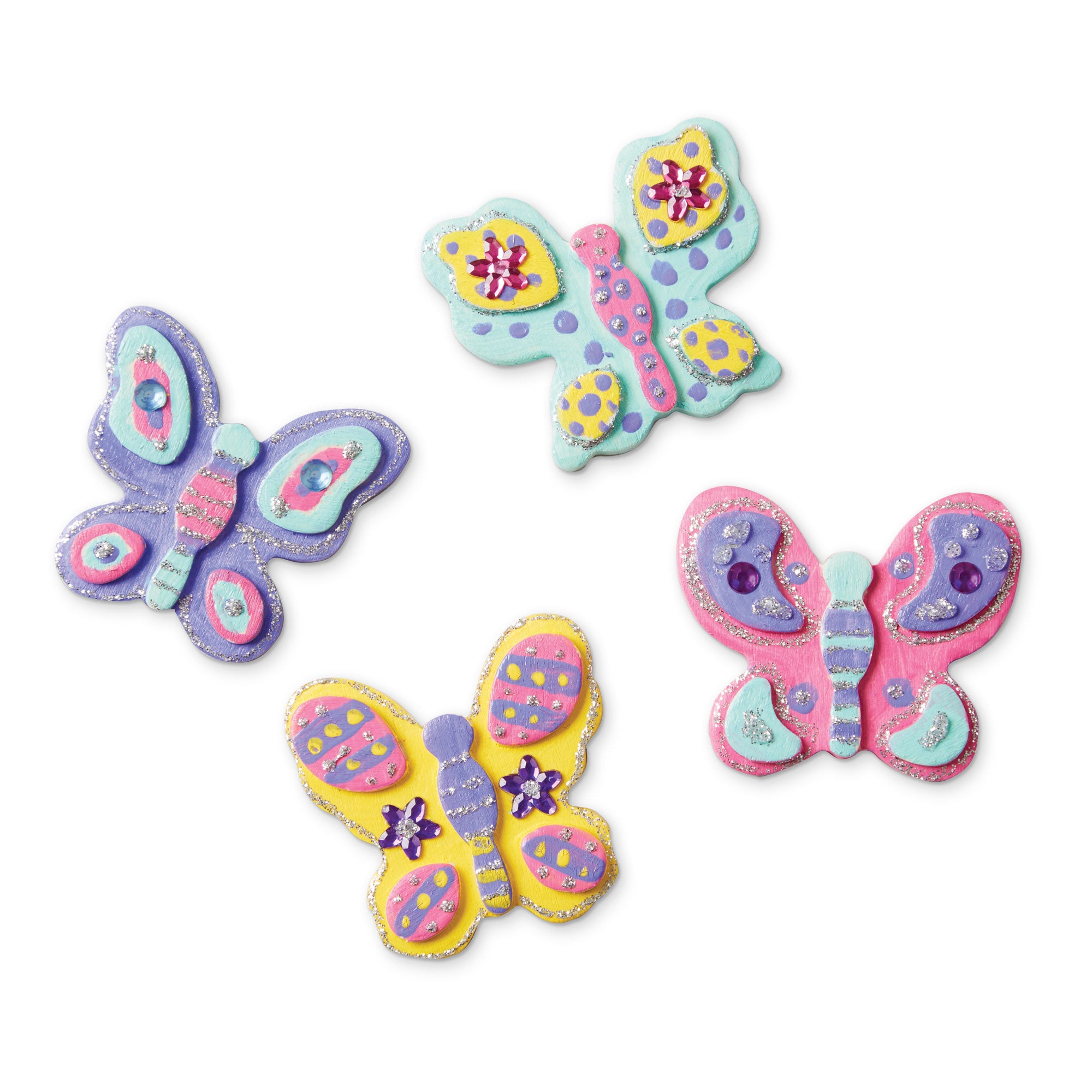 Melissa & Doug Created by Me! Wooden Butterfly Magnets Craft Kit - Image 4