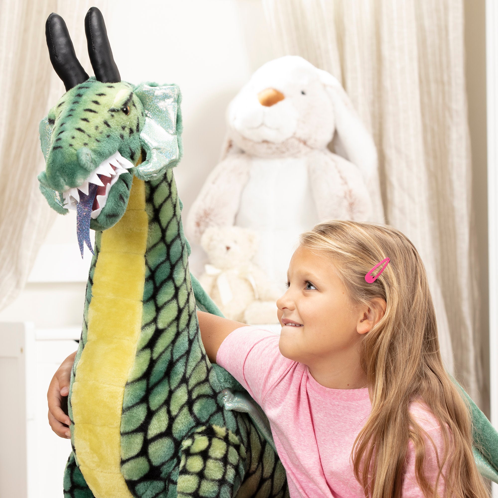 Melissa & Doug Winged Dragon Lifelike Plush Stuffed Animal - Image 6