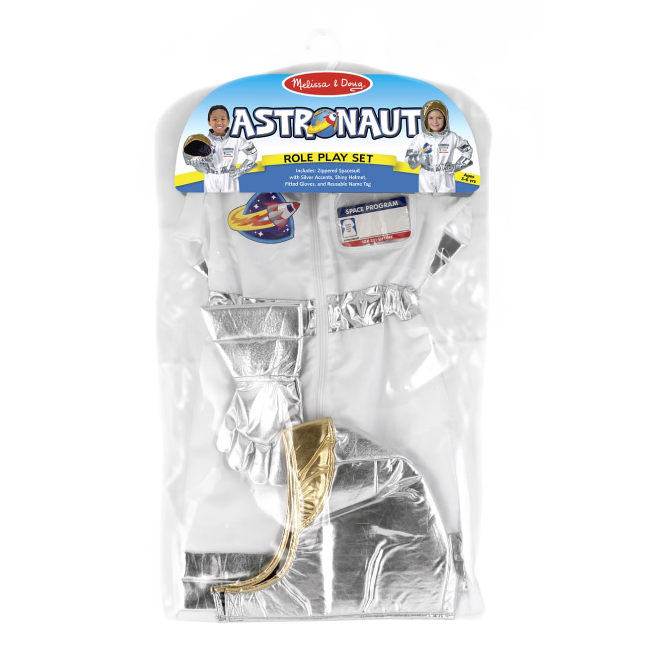Melissa & Doug Astronaut Role Play Costume Set - Image 3
