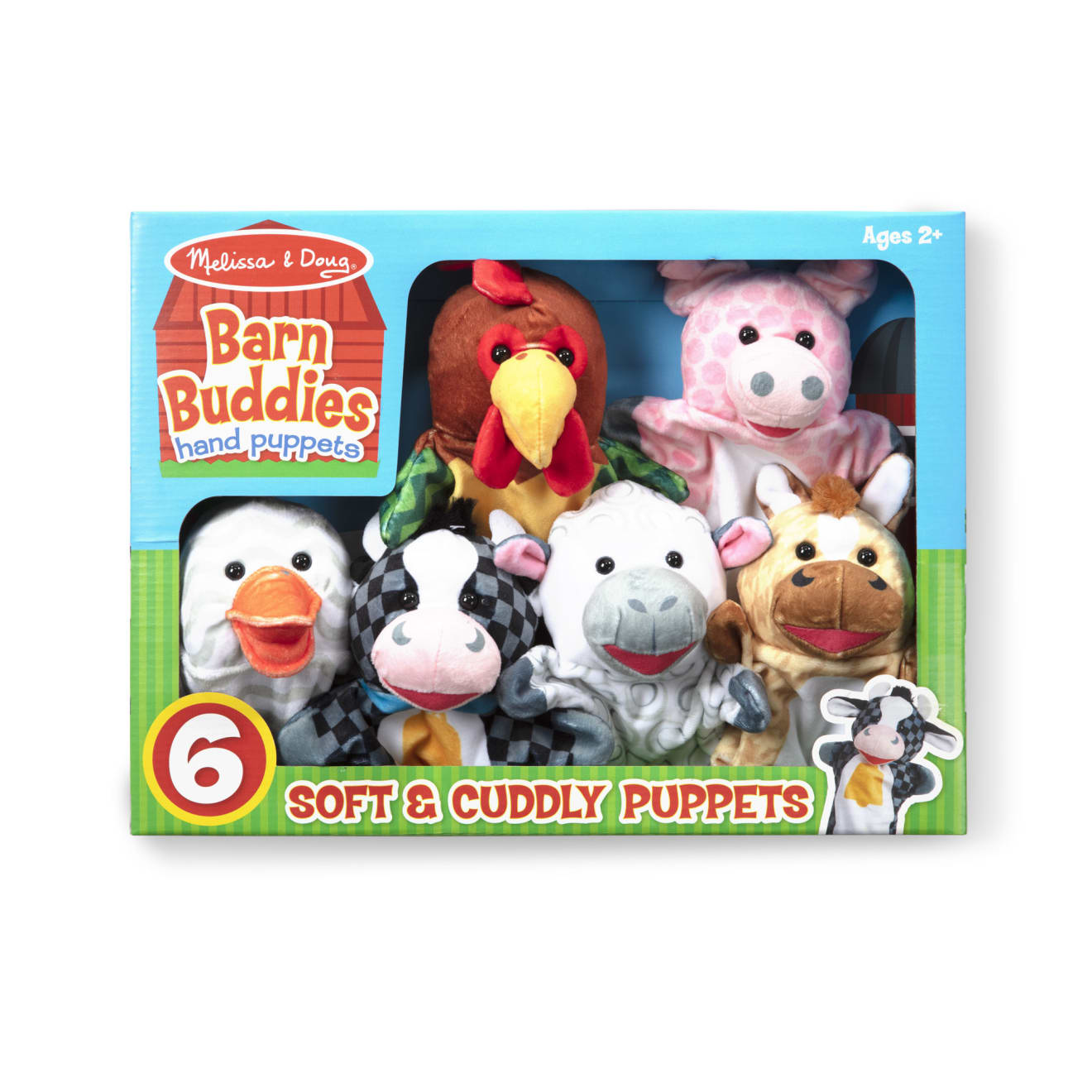 Melissa & Doug Barn Buddies Hand Puppets (6 Pc) - Image 3