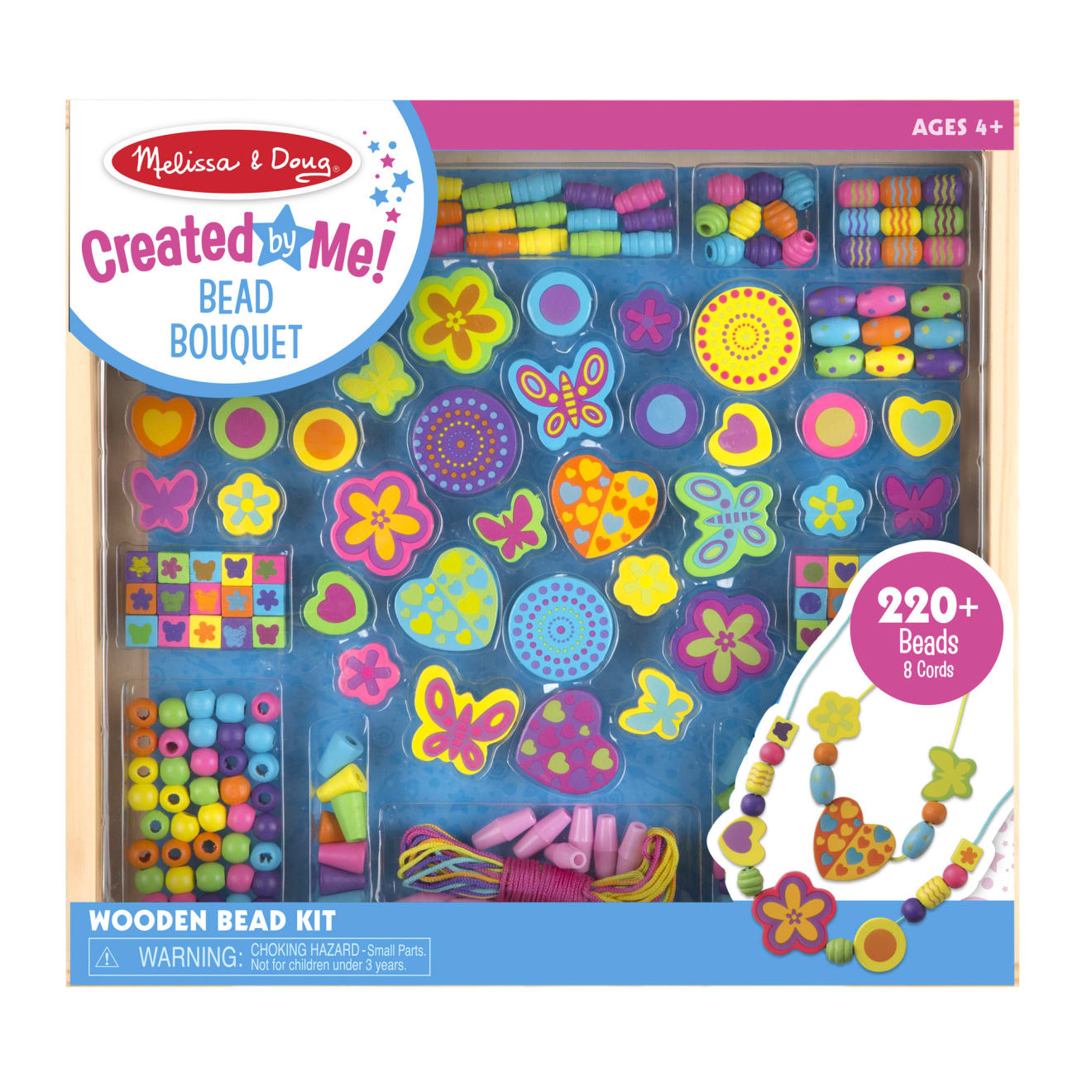 Melissa & Doug Created by Me! Bead Bouquet Wooden Bead Kit - Image 3