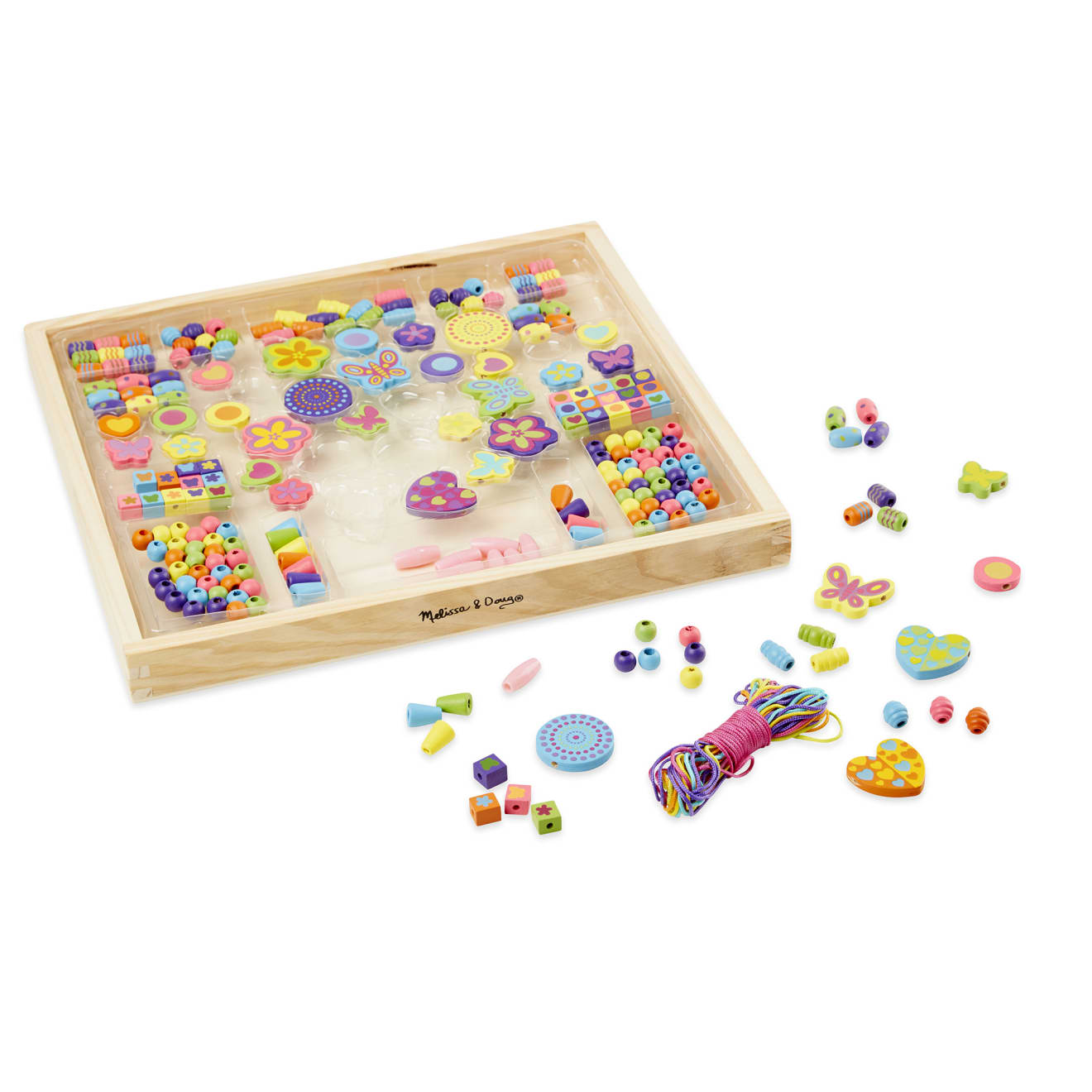 Melissa & Doug Created by Me! Bead Bouquet Wooden Bead Kit - Image 4
