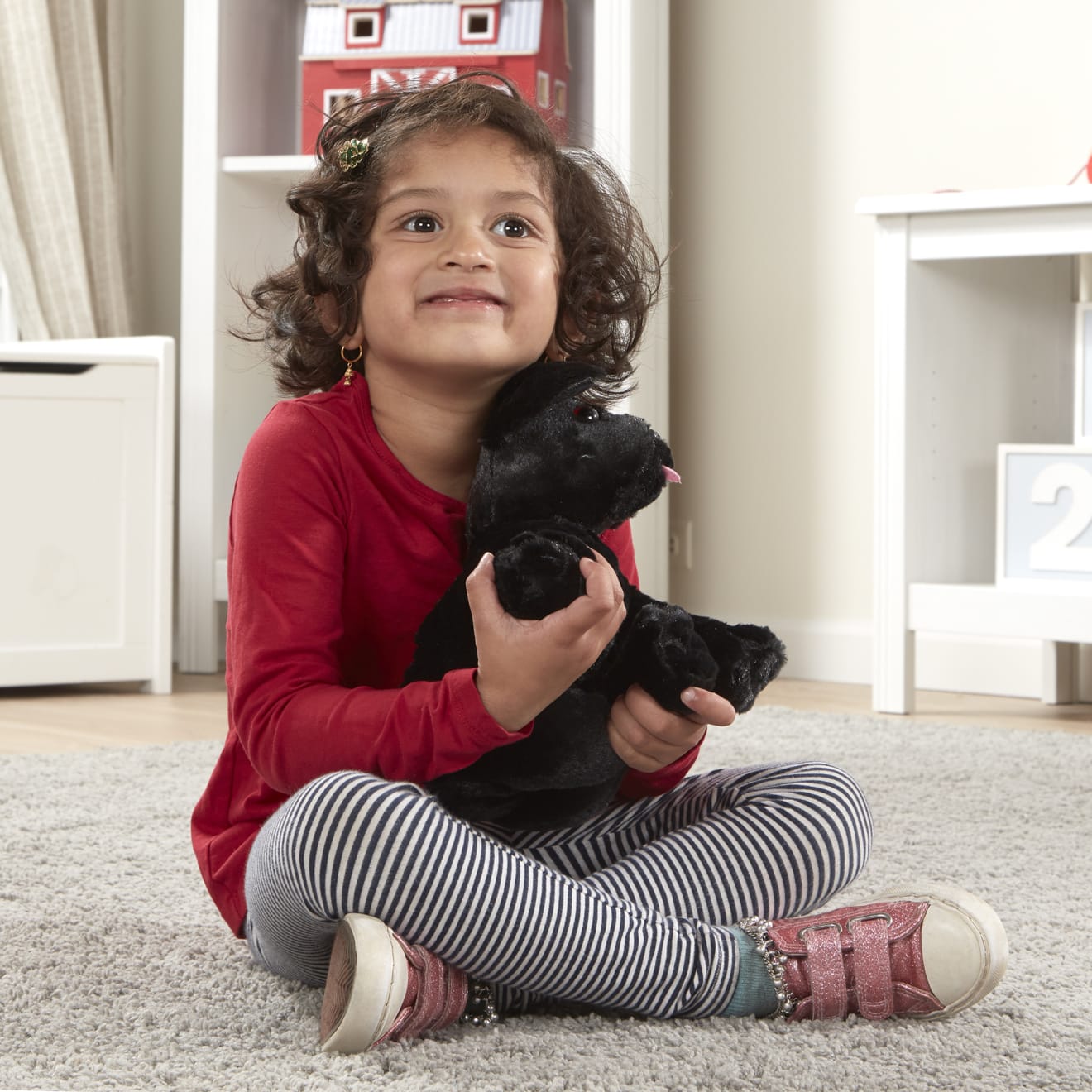 Melissa & Doug Benson Black Lab Puppy Dog Stuffed Animal - Image 5