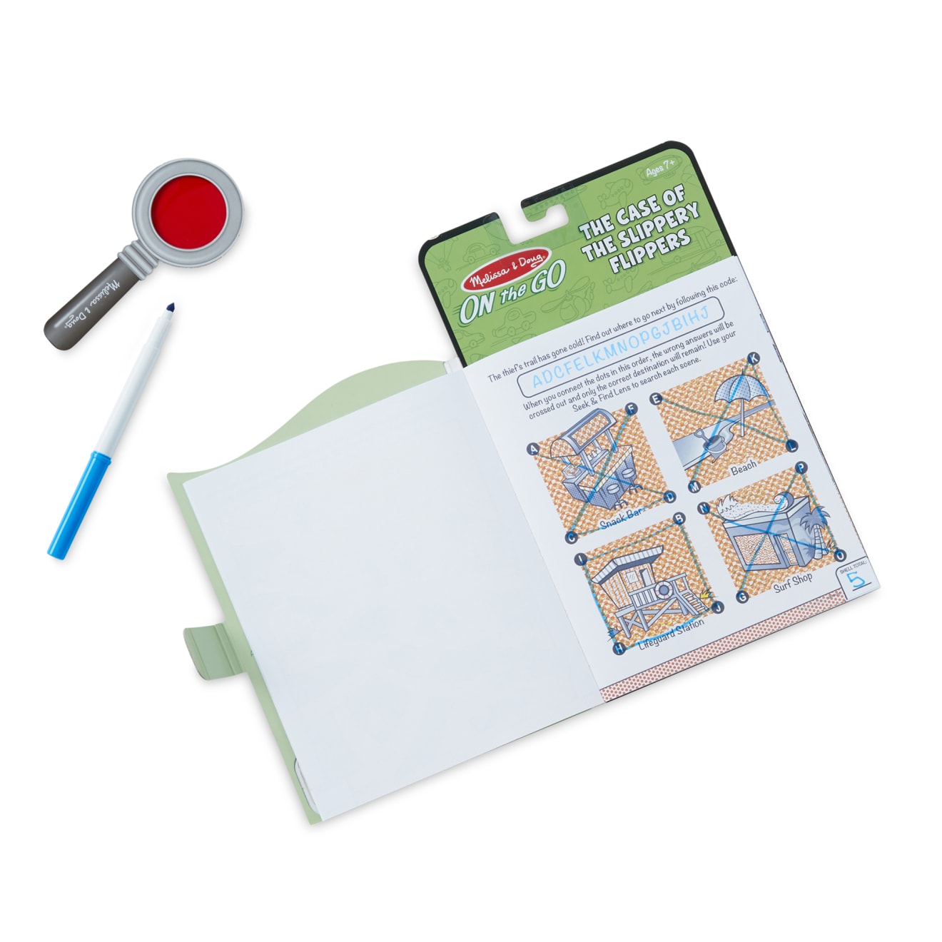 Melissa & Doug Secret Decoder Set - Case of the Slippery Flippers - Image 3