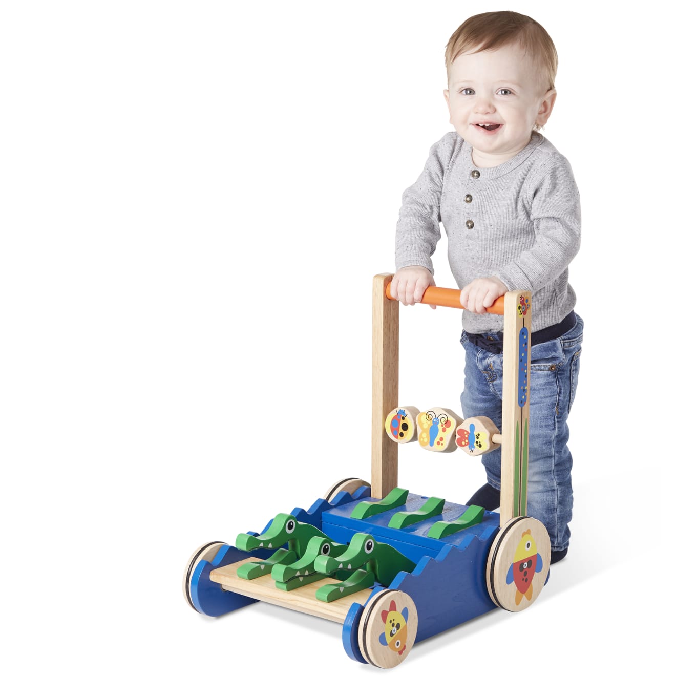 Melissa & Doug Chomp & Clack Alligator Push Toy - Image 9