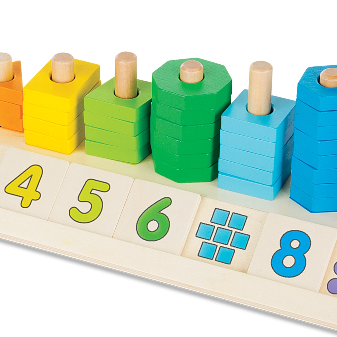 Melissa & Doug Counting Shape Stacker - Image 6